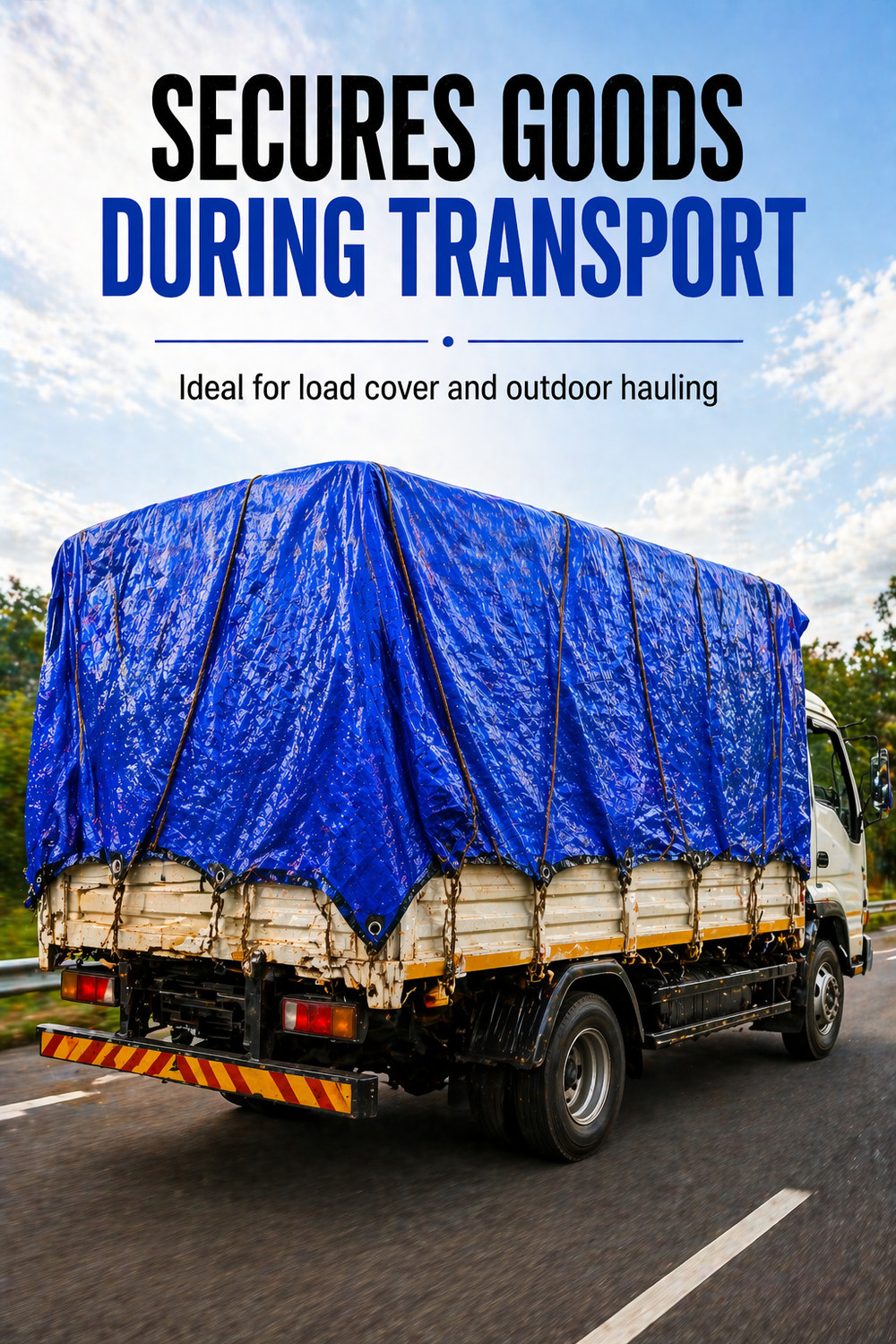 Image of RHINOKraft 18ft x 12ft, 200 GSM | Water Proof Tarpaulin Sheet | from rain saver Tent - For Camping, Construction Sites, Transportation Covers, Temporary Shelters