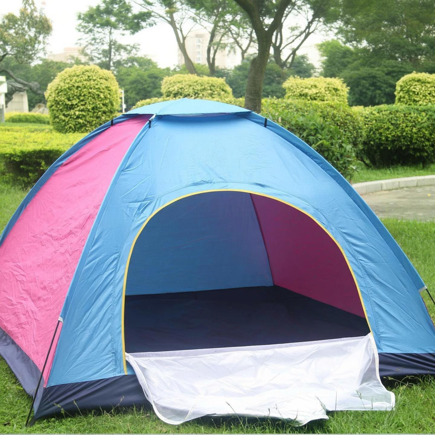 Image of DEVICE 6 Person Family Camping Tent Large-Easy Set up Waterproof Portable Plastic Tent - For 6 Persons