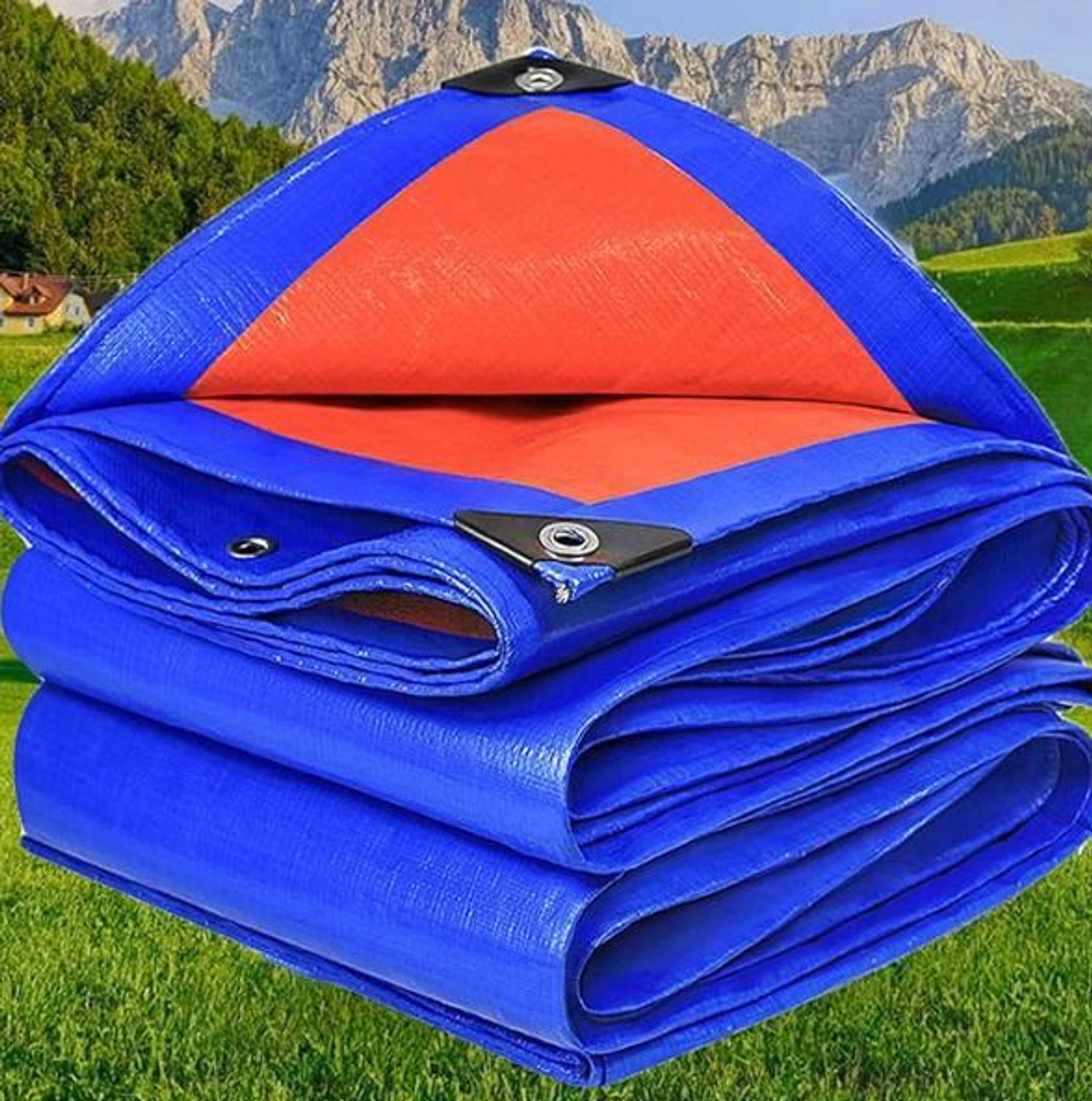 Image of ROYALSPEHERE TARPAULINE SHEET 12 FEET X 15 FEET Tent - For WATERPROOF COVER,TRUCK COVER ,CONSTRUCTION USE, 200 GSM
