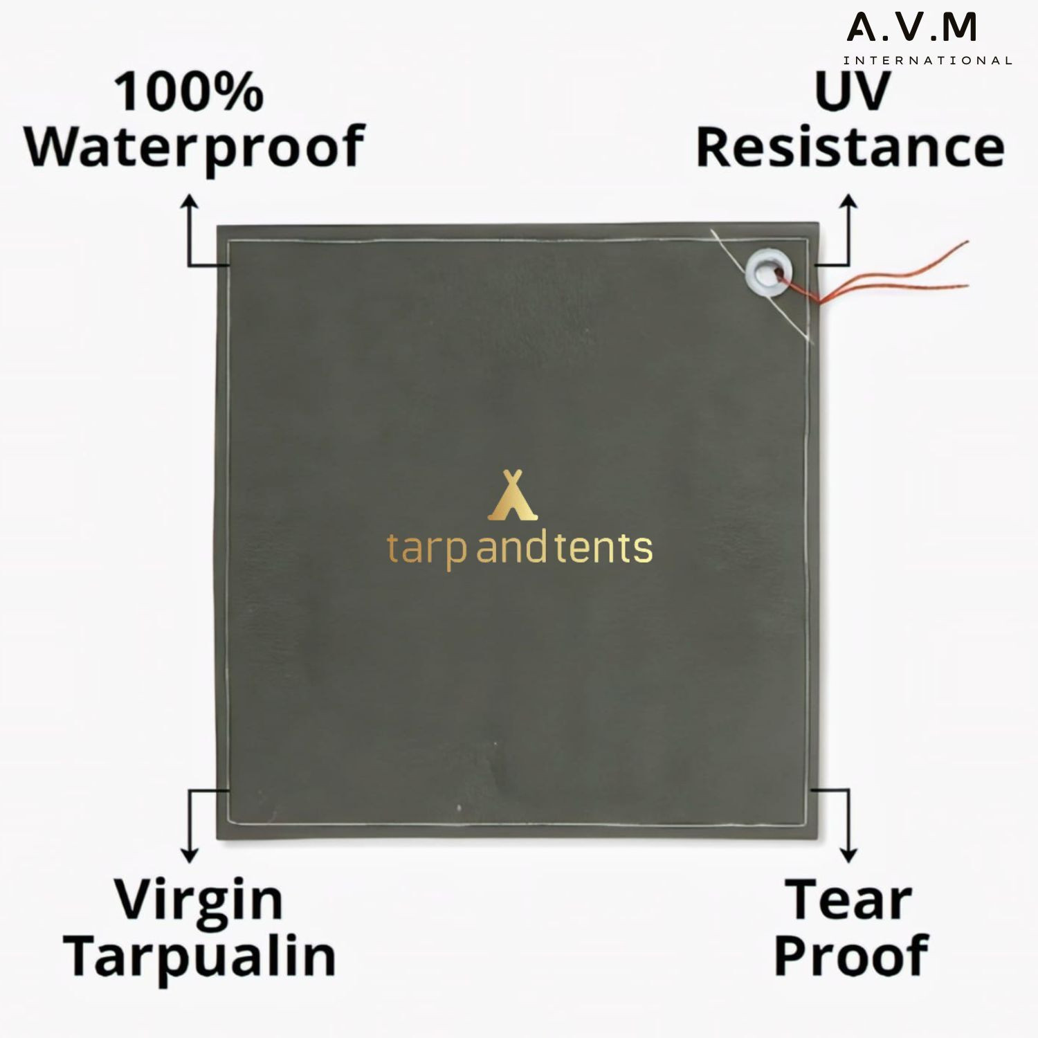 Image of Tarp and Tents Canvas Tarpaulin 12x15ft - 610 GSM Heavy Duty Waterproof Cover Tent - For Outdoor use, tent, farm equipment, construction sites, and rain protection