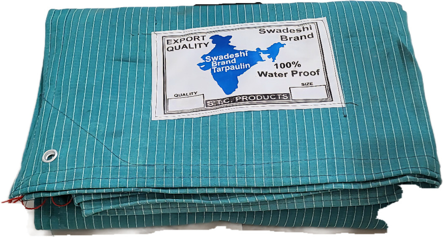 Image of GENZEE RETAILS Wax & Chemical Coated, 100% Waterproof Tarpaulin Tent - For ( 15X12 )