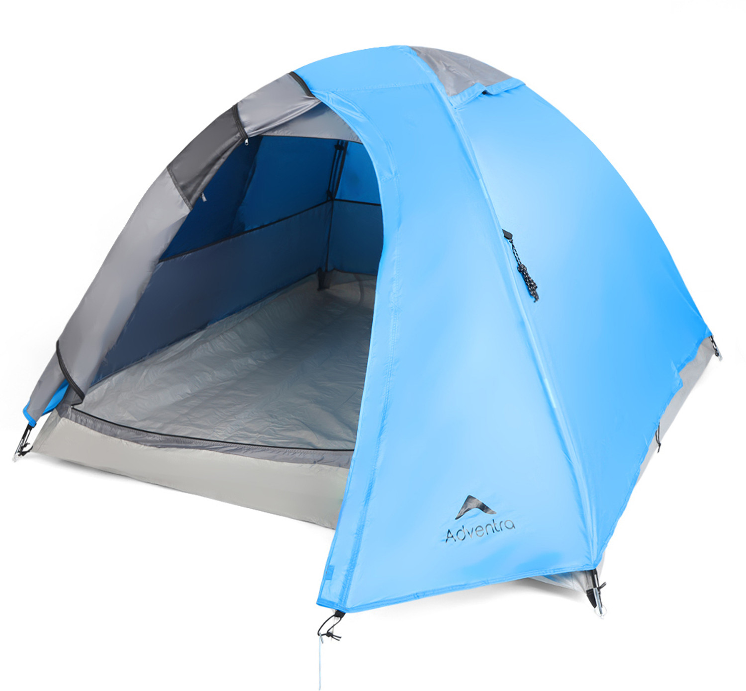 Image of ADVENTRA SPORTS 3 Person Camping Tent - ET1100 - Horizon Blue / Grey Tent - For camping