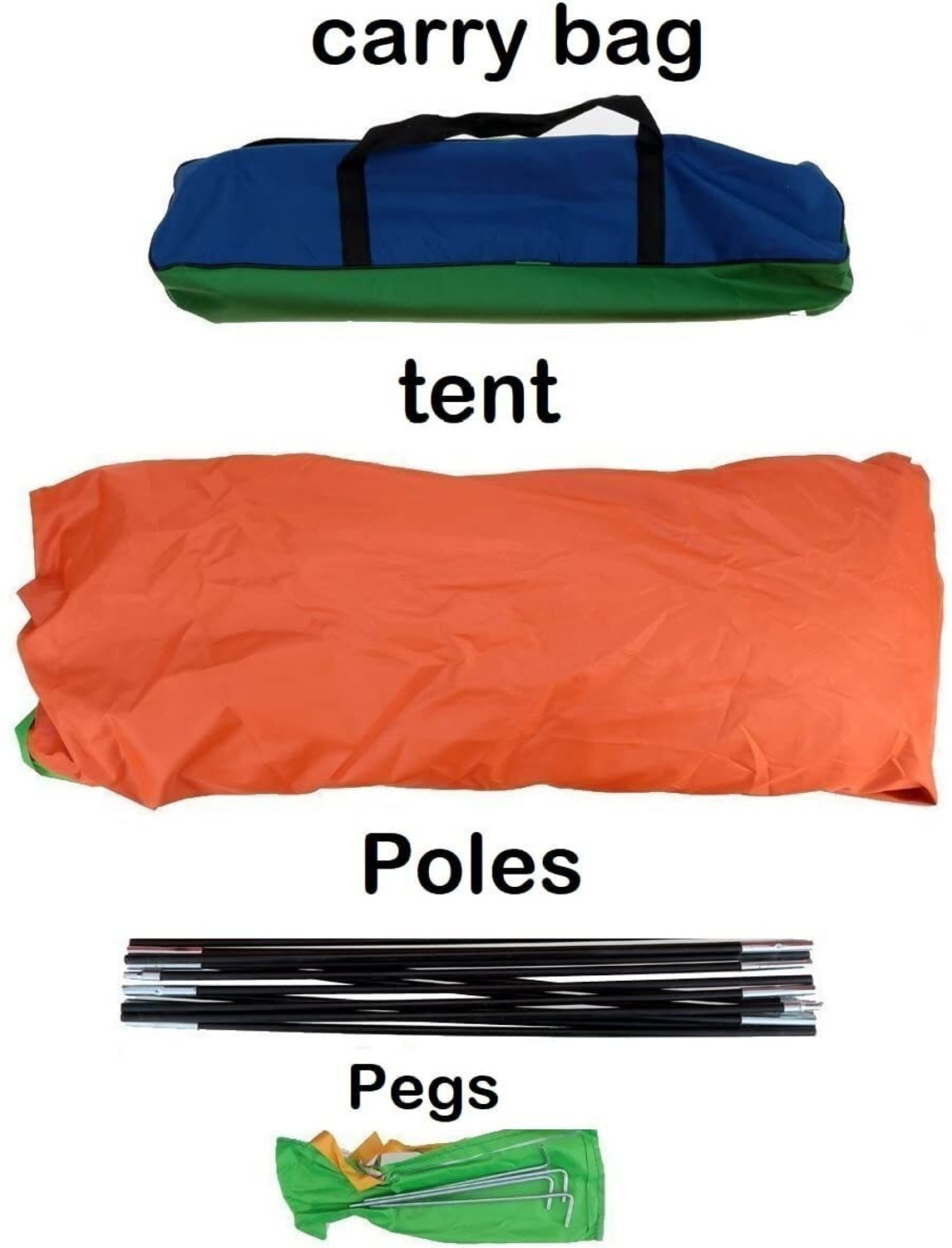 Image of KriShyam Camping Tent for Picnic /Hiking /Trekking Travelling Tent (2 Person) Tent - For 2 person