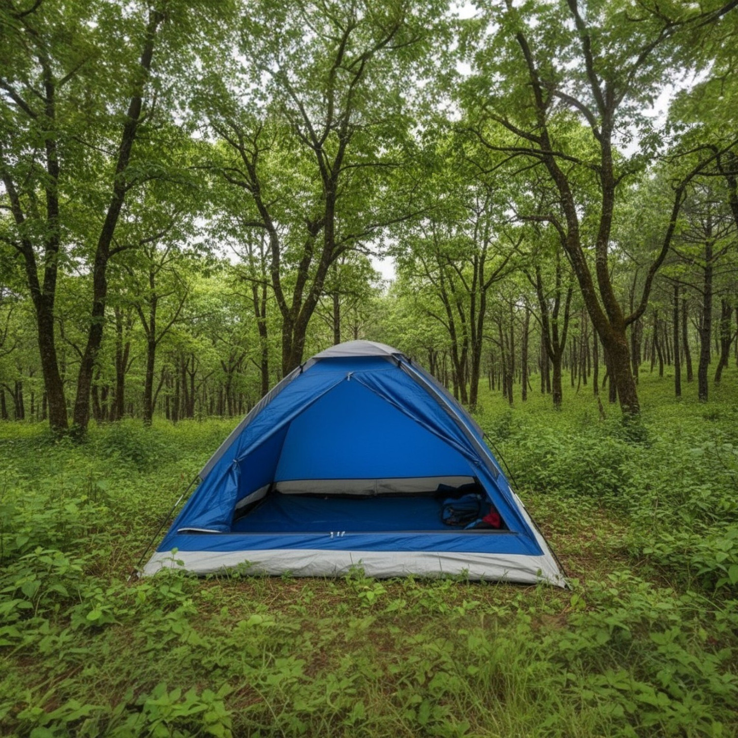 Image of Adventra 3 Person Camping Tent - ET1103 (Navy Blue) Tent - For 3P