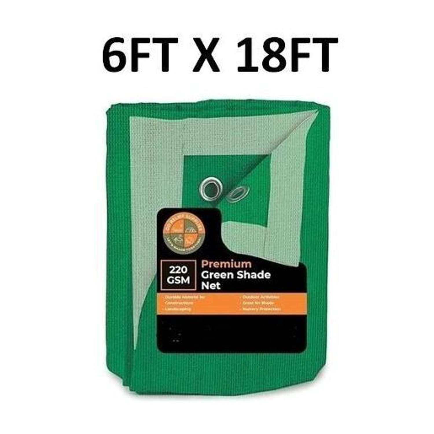 Image of DDRS 6x18Ft 90% UV Sun Protection Net, Green House, Balcony, Fences, Garden Netting Tent - For Heavy Duty Green Shade Net