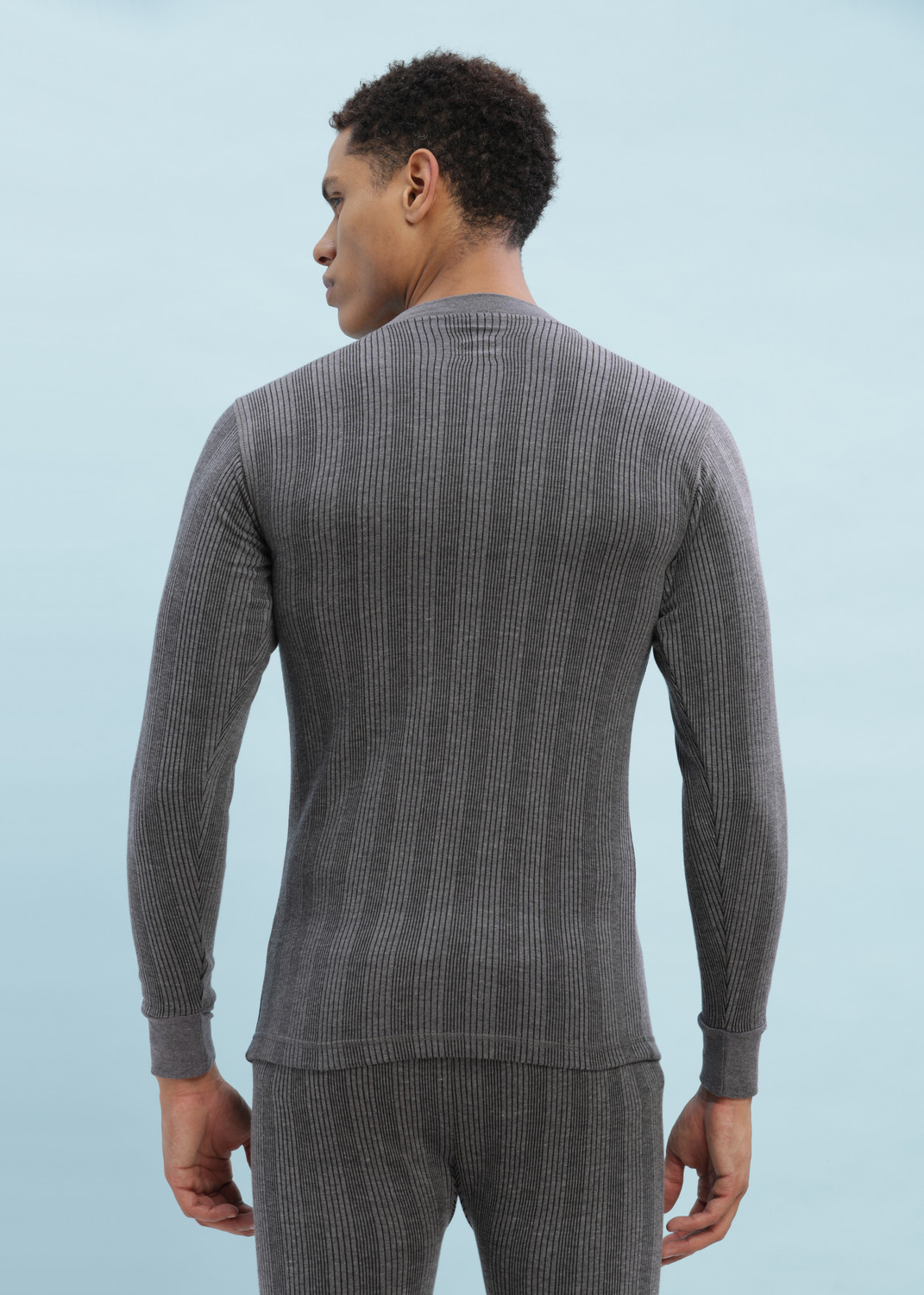 Image of Dollar Ultra Dollar Ultra Thermal Mens V Neck Top & Bottom Set Men Top - Pyjama Set Thermal