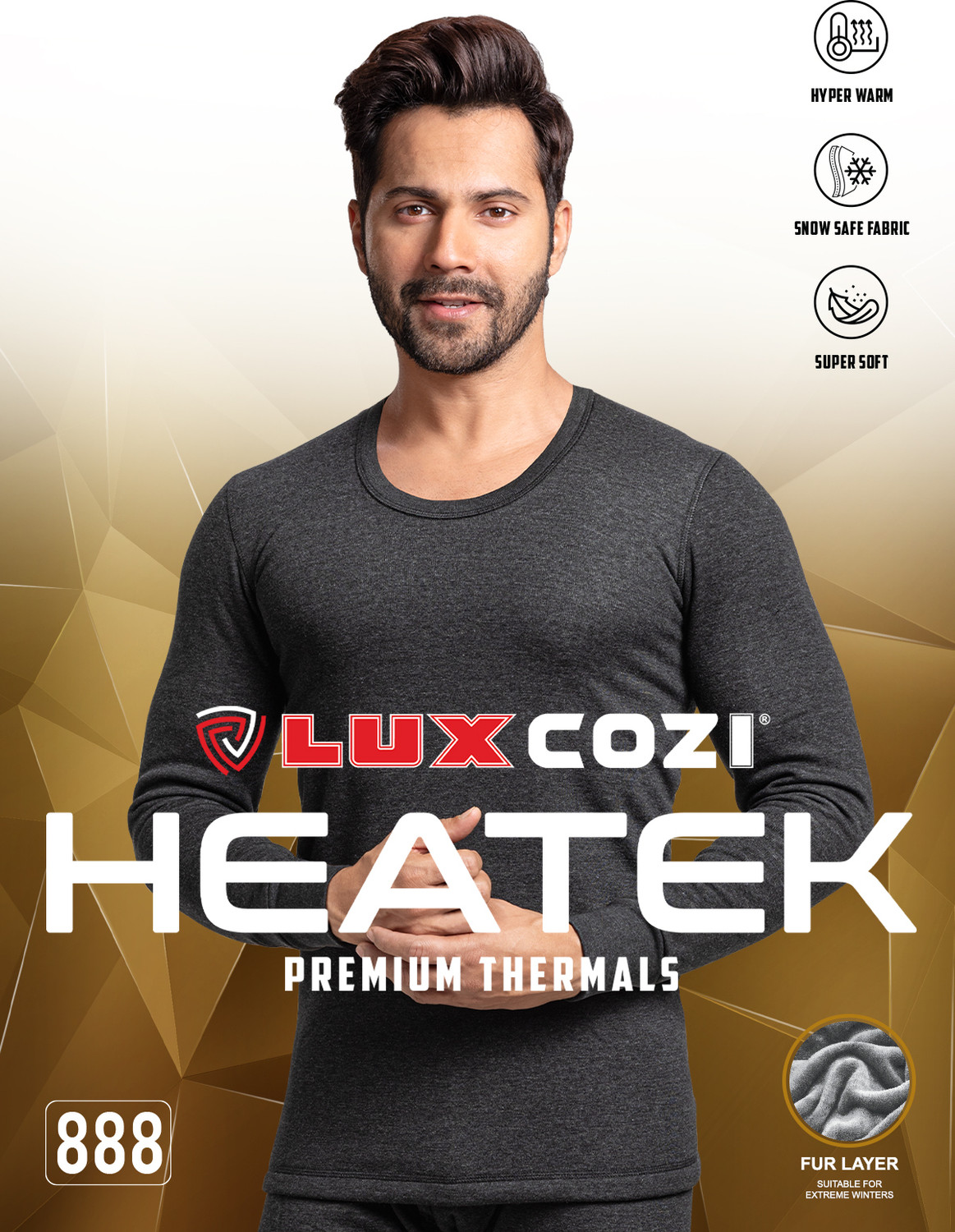 Image of LUX cozi Lux Cozi Premium Thermal For Men Men Top - Pyjama Set Thermal