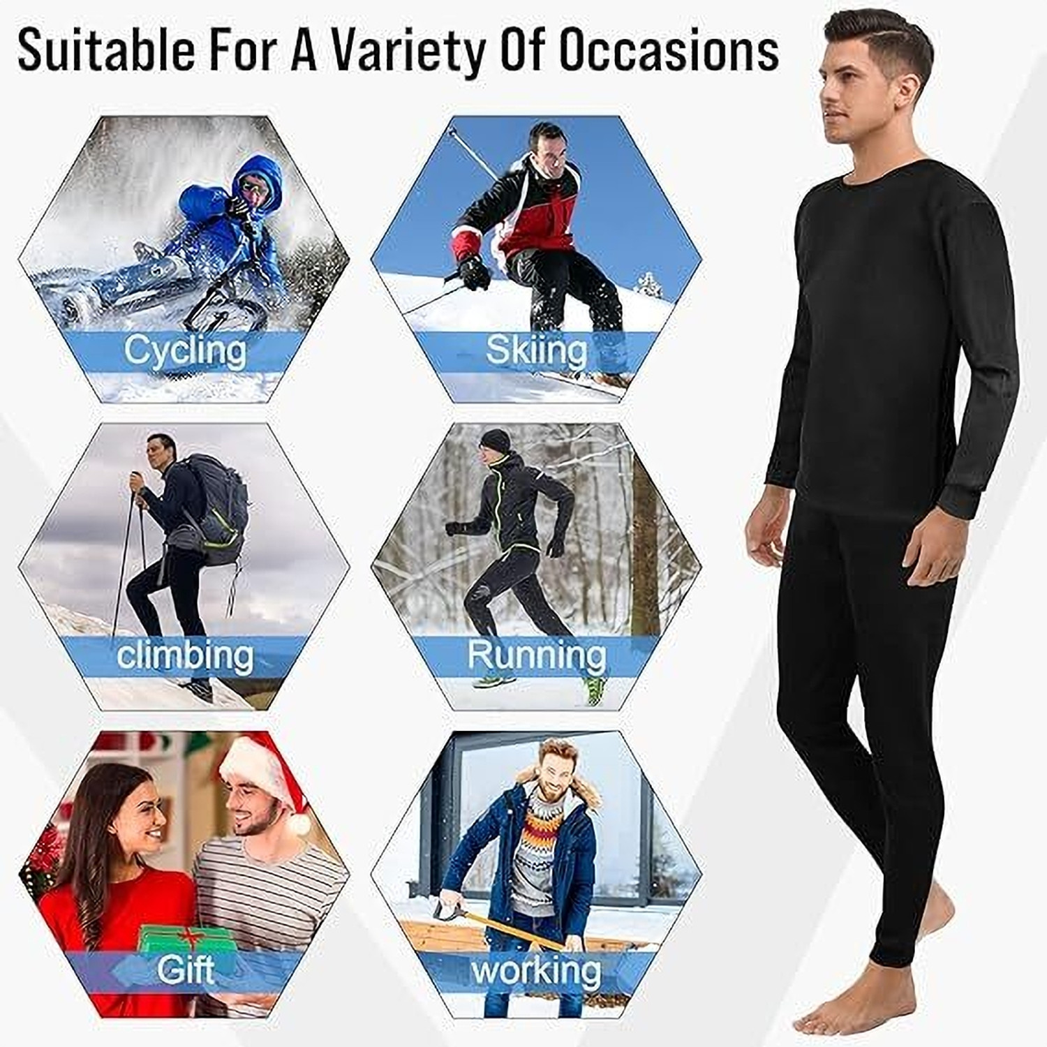 Image of OASWAL oswal thermal set for men Men Top - Pyjama Set Thermal