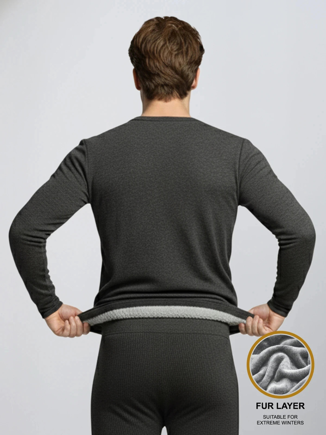 Image of lix cozi Thermal Men Top - Pyjama Set Thermal