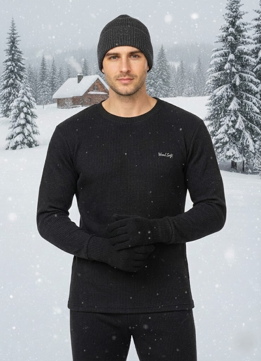 Image of Woolsoft Tbc Body Warmer Quilted Full Sleeve Upper Men Top Thermal