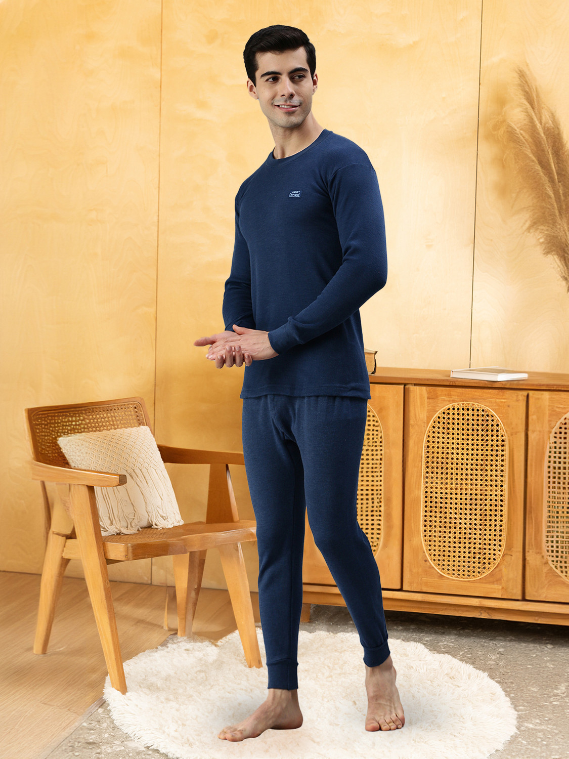 Image of LUX COTT'S WOOL TOP & PYJAMA SET Men Top - Pyjama Set Thermal