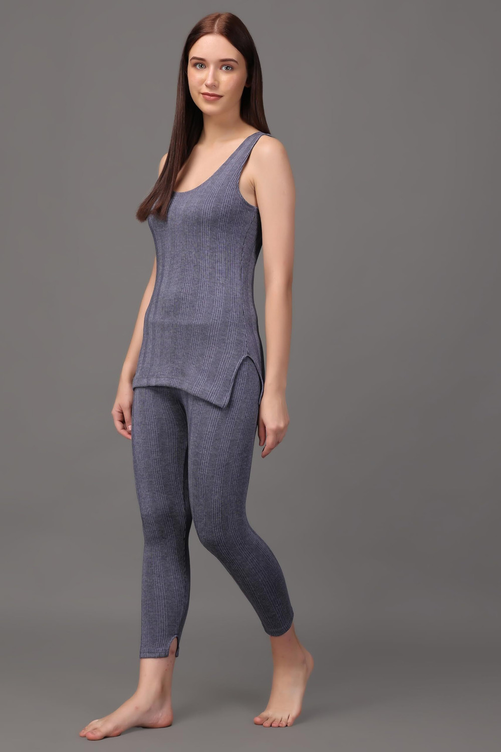 Image of Wearslim Thermal Underwear Set, Thermal Camisole & Lingerie Set Tank Tops & Bottom Warmer Women Top - Pyjama Set Thermal