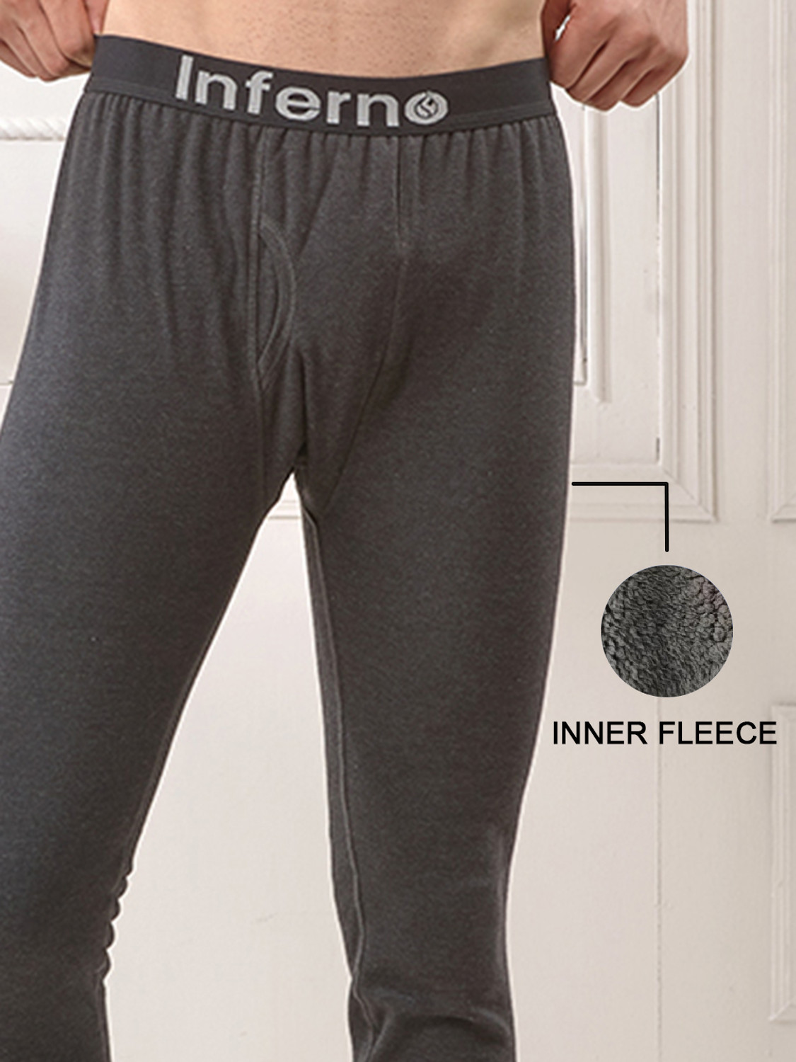 Image of LUX INFERNO Inferno Premium black thermal set for man Men Top - Pyjama Set Thermal