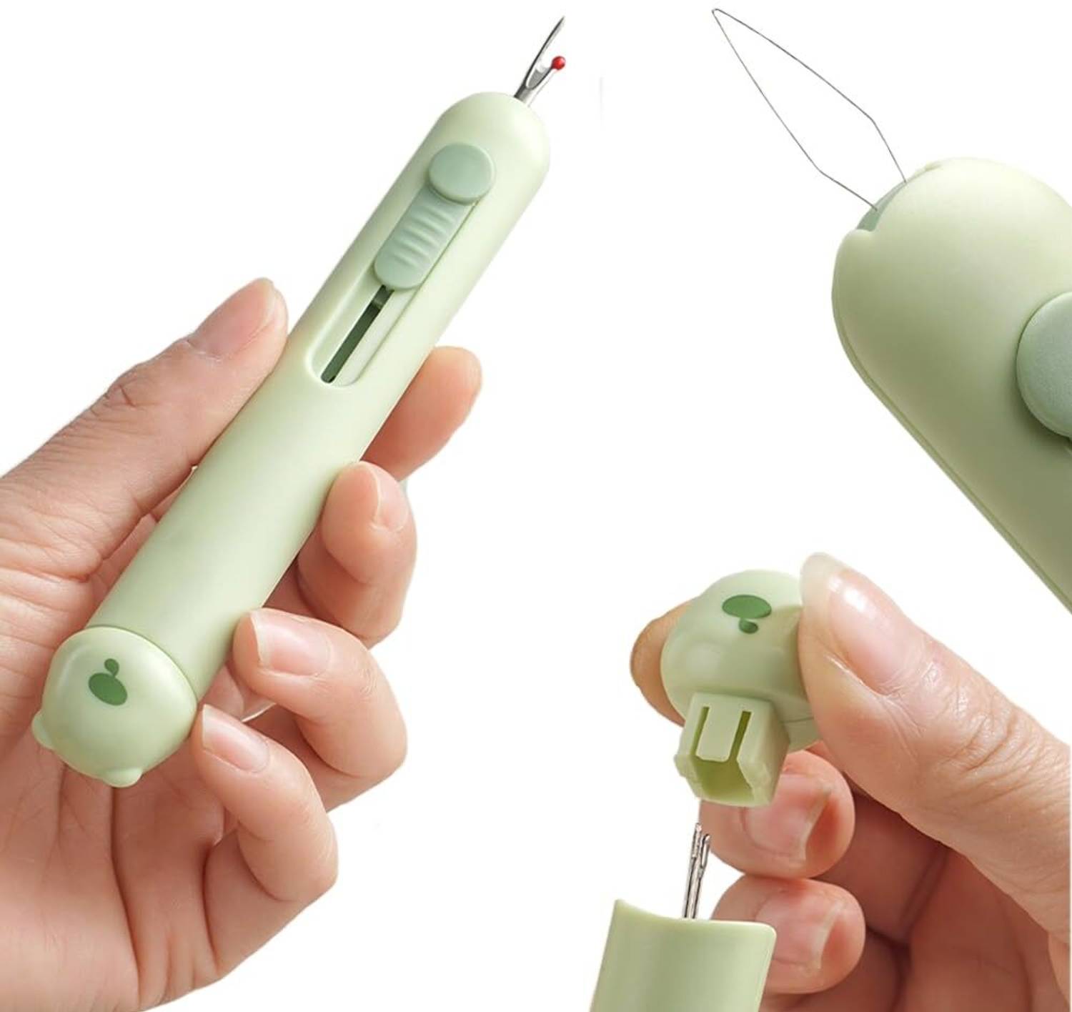 Raj Tailoring 3 IN 1 Needle Threader Tool set with 2 needle Thread Pick