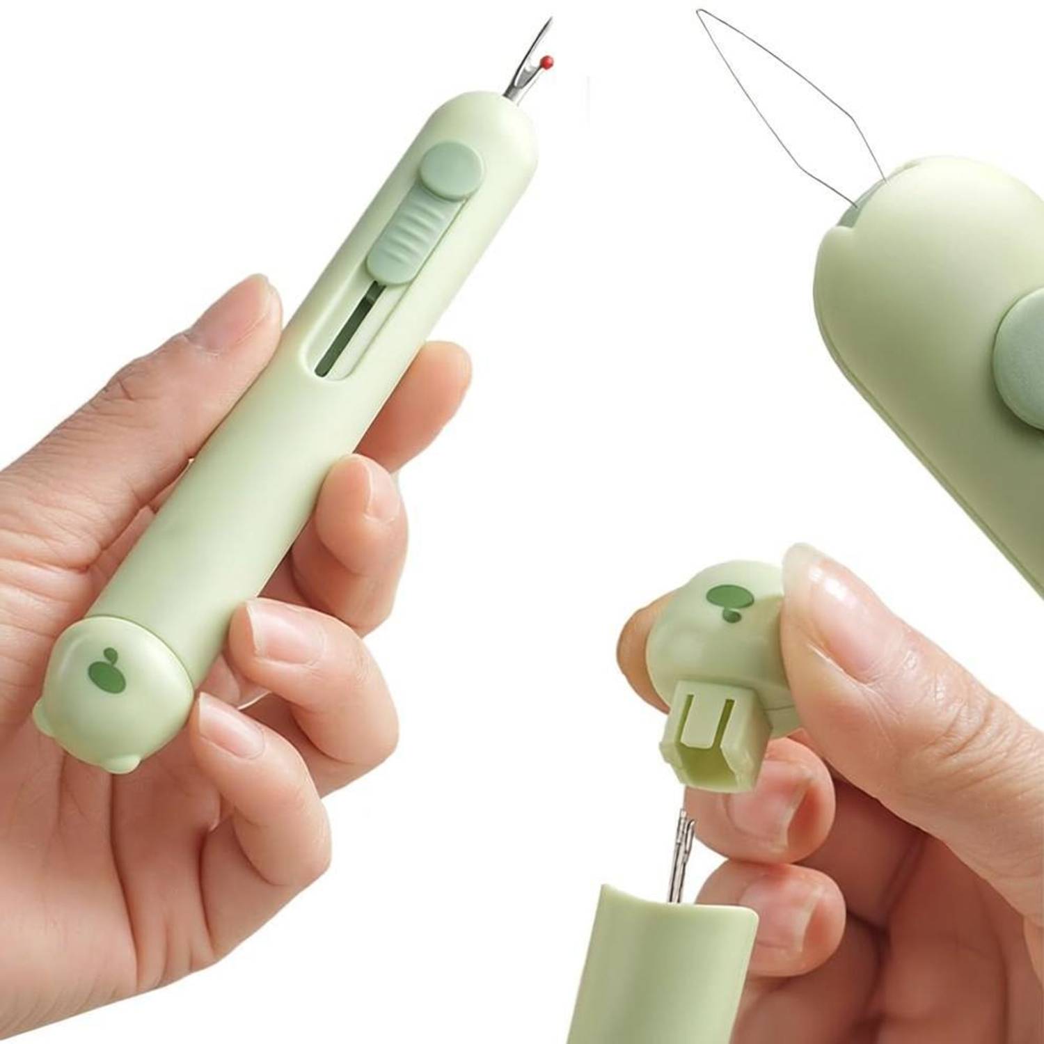 Raj Tailoring 3 IN 1 Needle Threader Tool set with 2 needle Thread Pick