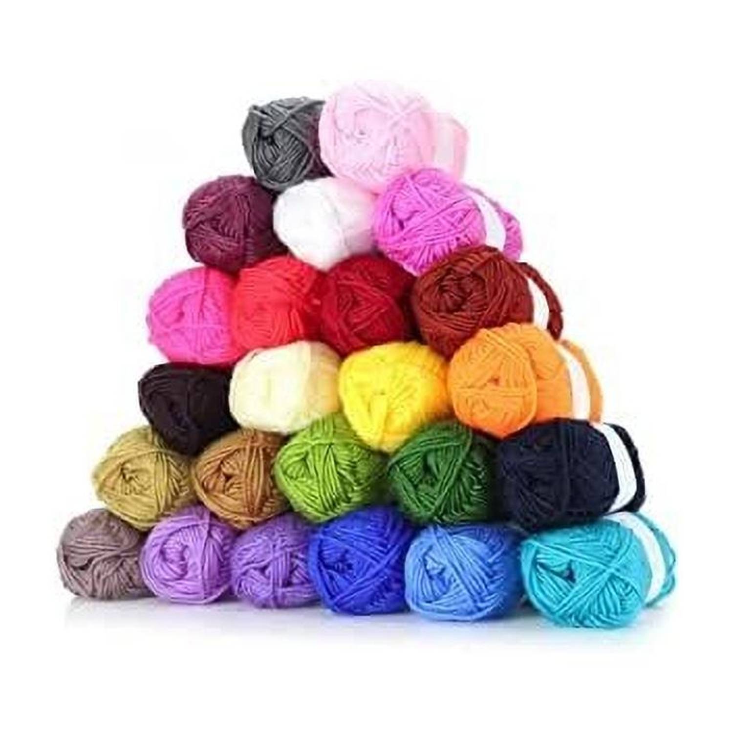 manrish 12Pcs Wool Ball Hand Knitting Yarn, Crochet Hook Yarn,Craft Thread