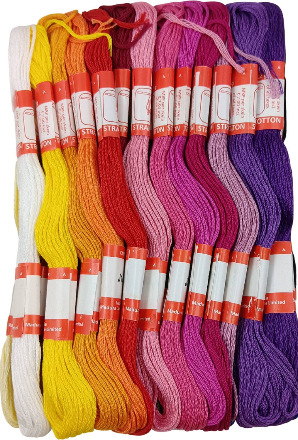 ARTPARASITE 25 Pcs Doli Cotton Thread Floss for Cross Stitch Hand Embroidery DIY Crafts Thread