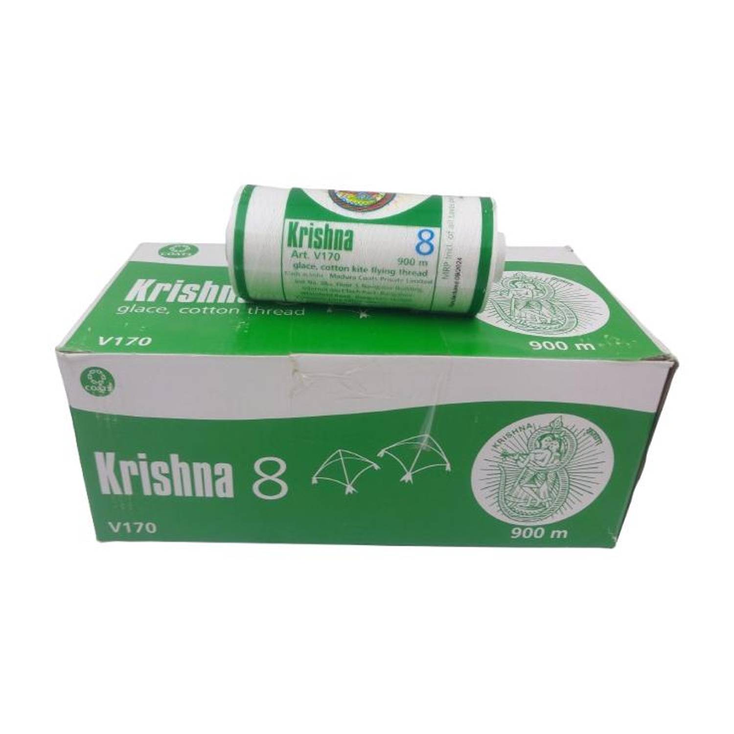 ARTPARASITE Krishna 100% Glaced Cotton Kite Flying Threads Saddi for Cotton Kite Flying use Thread