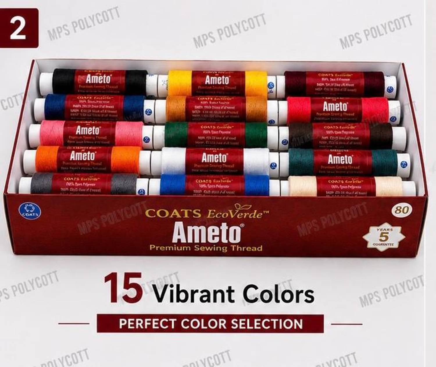 AMETO ranbow multi color Thread