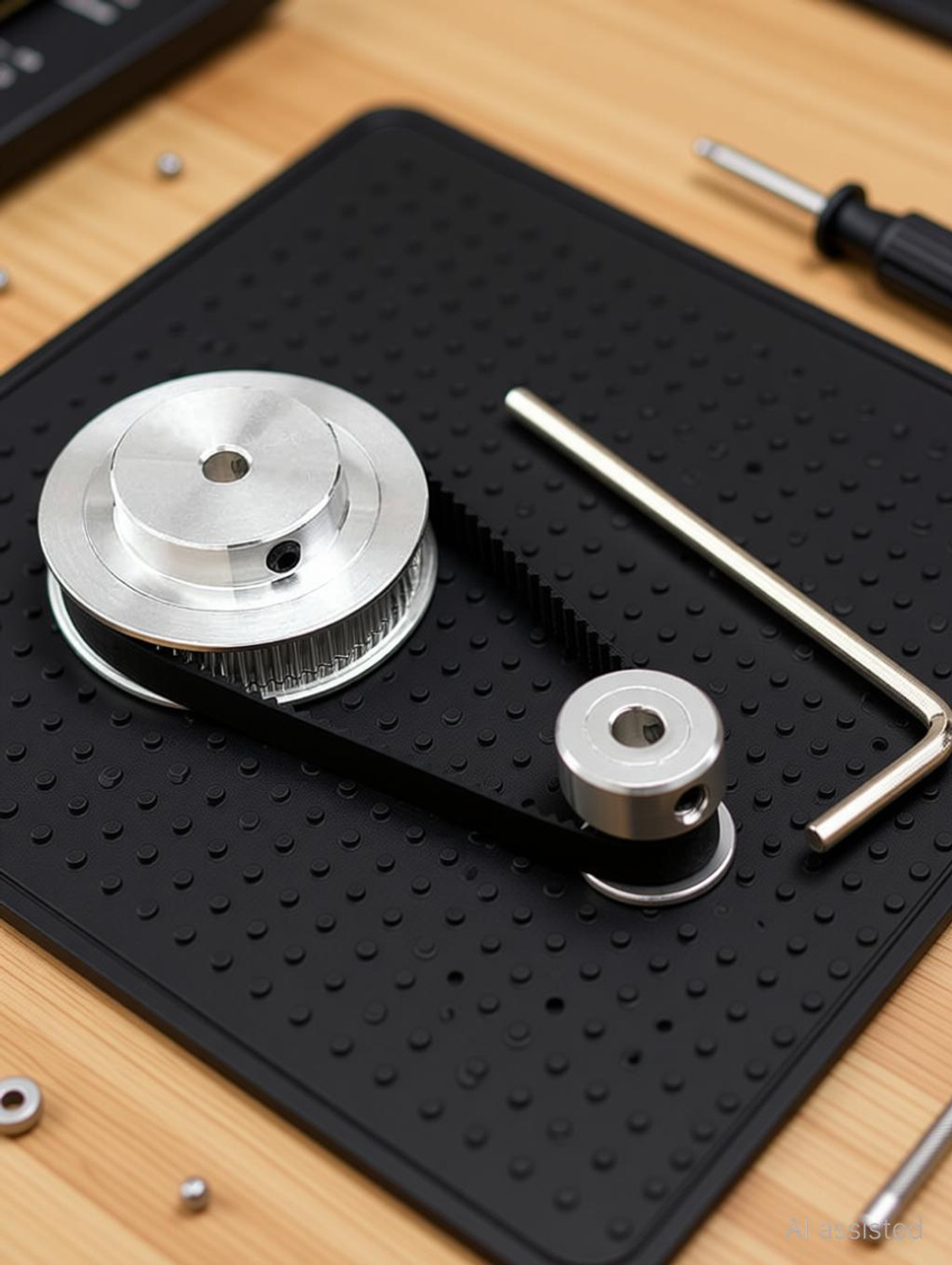 Image of Serplex Synchronous Wheel for 3D Printer Timing Pulley Printer Timing Gear for 3D Plate /Bed