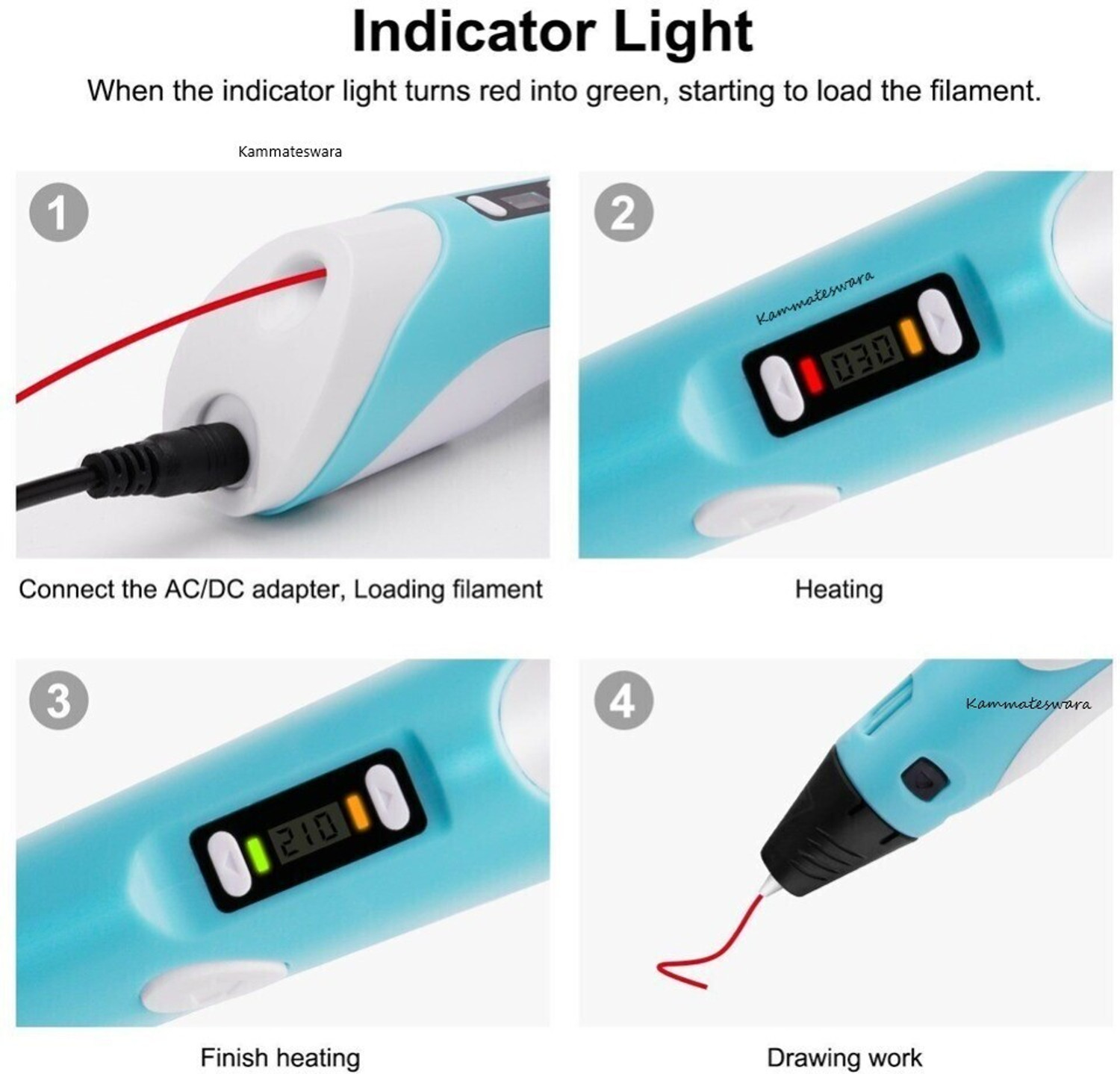 Image of Kidzano 3D Printing Pen with LCD Display for kids in 3D Printer Pen
