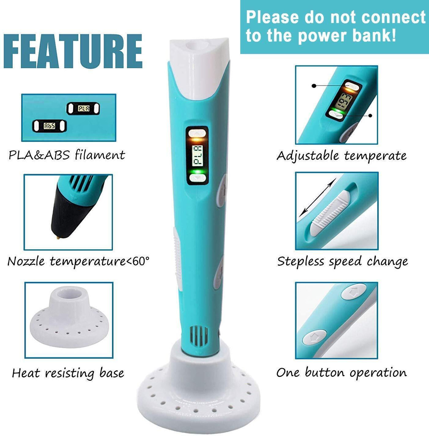 Image of Kidzano 3D Printing Pen with LCD Display for kids in 3D Printer Pen