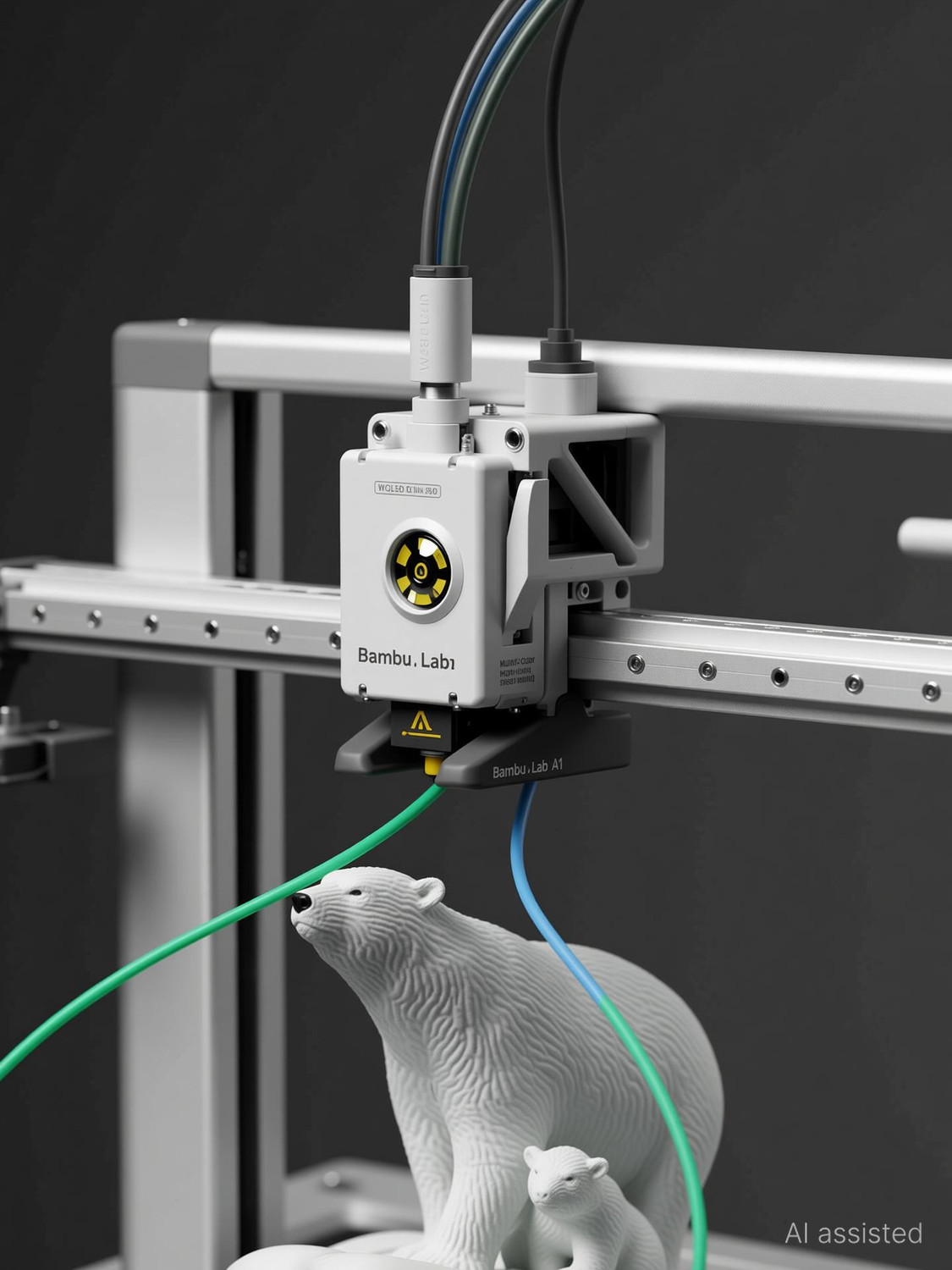 Image of WOL3D Bambu Lab A1 3D Printer Combo with AMS Lite, Multi-Color High Speed Printing 3D Printer