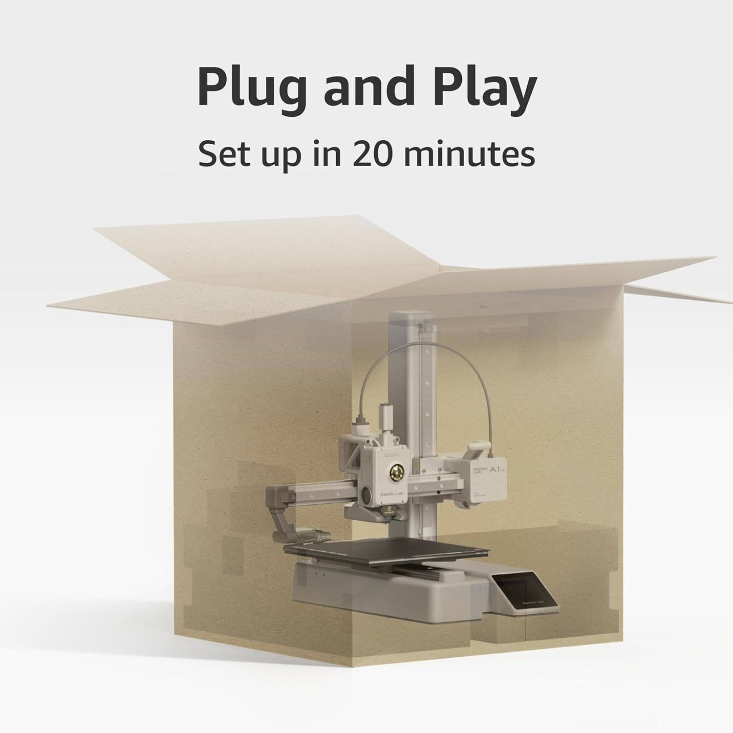 Image of WOL3D Bambu Lab A1 Mini 3D Printer 500mm /s High Speed, 256x256x256mm, Auto Bed Level 3D Printer