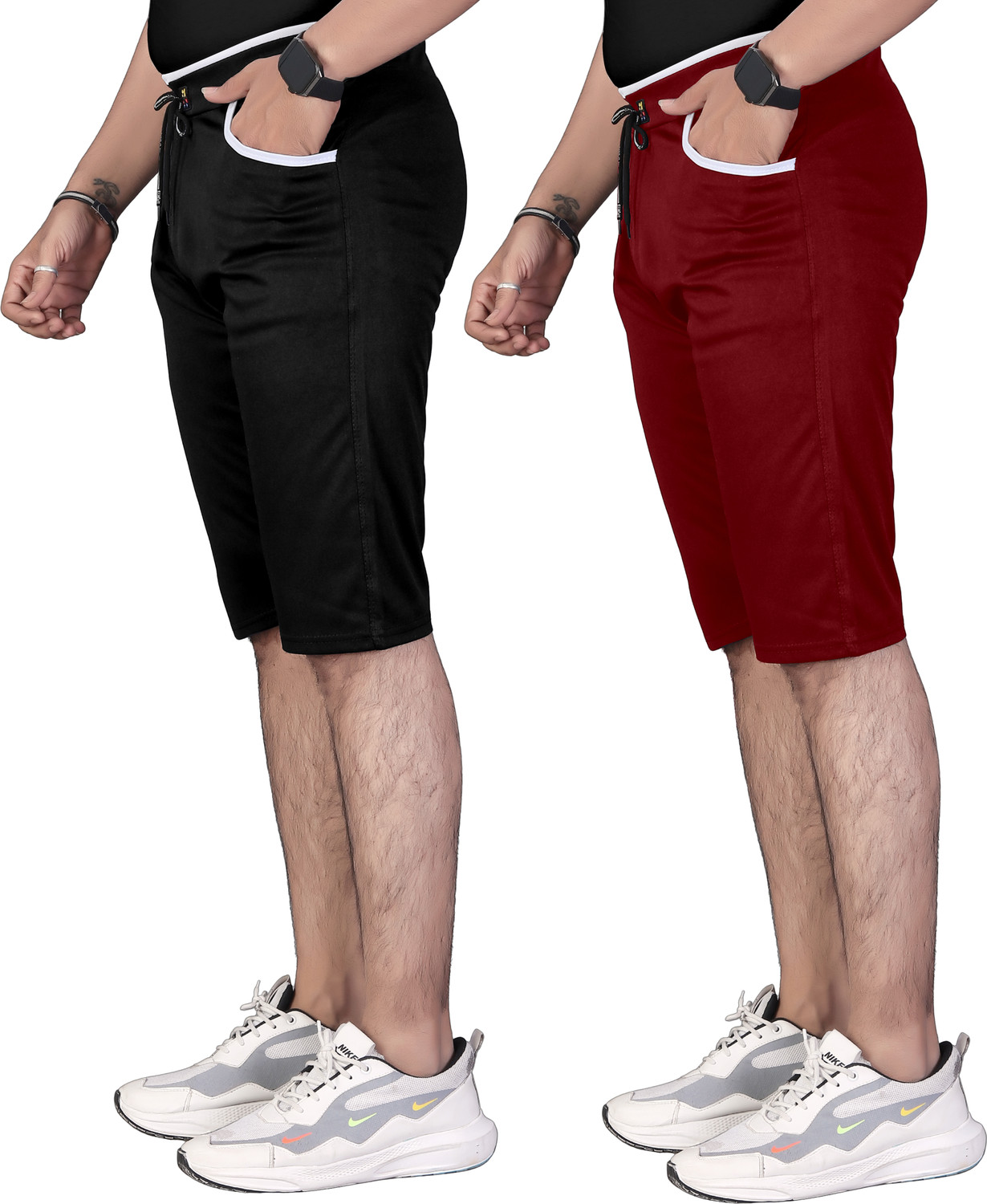 Image of JackMail Solid Men Three Fourths