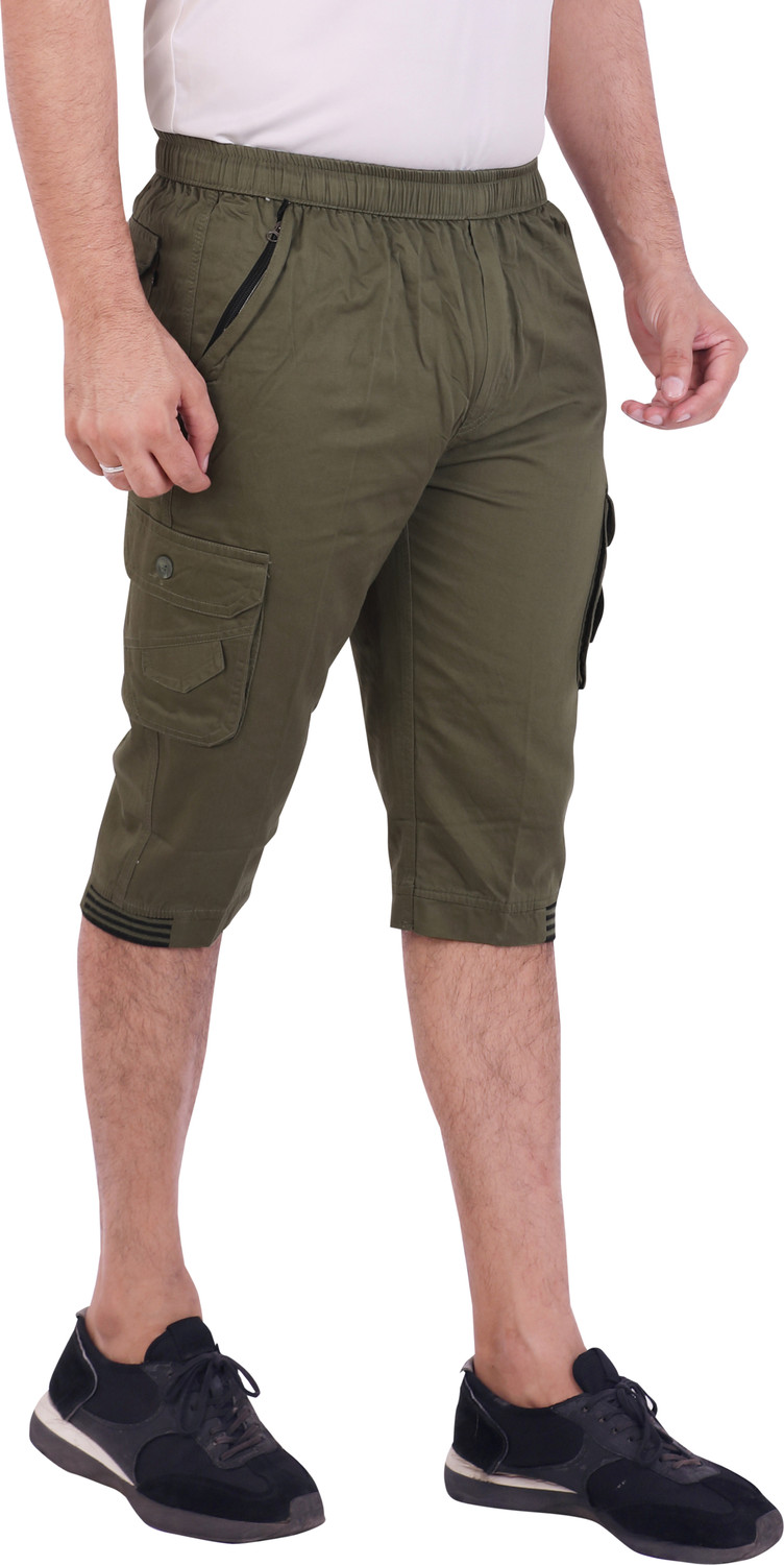 Image of Welcy Solid Men Three Fourths