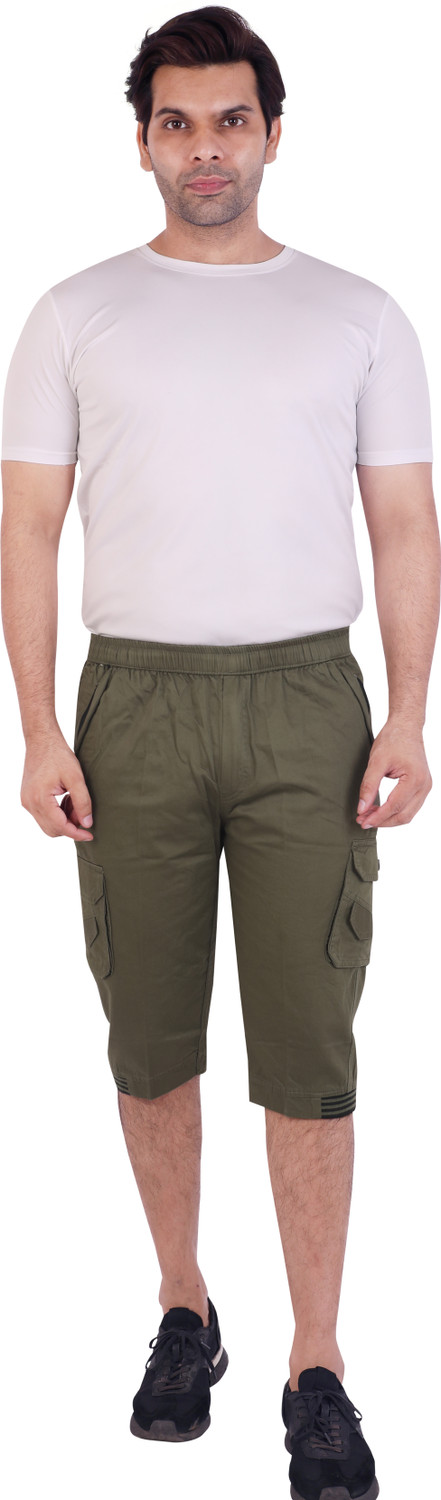Image of Welcy Solid Men Three Fourths
