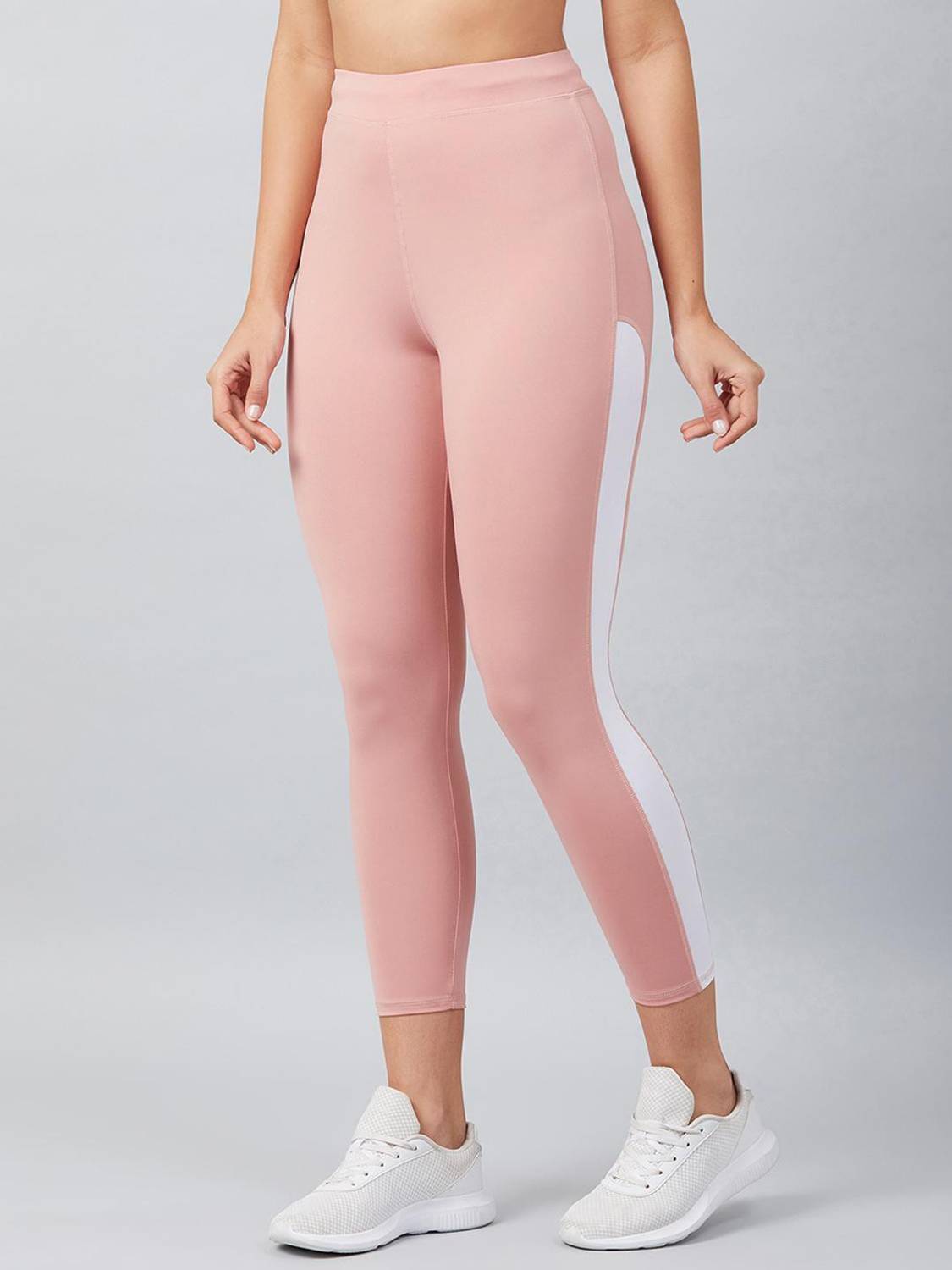 BLINKIN Solid Women Pink, White Tights