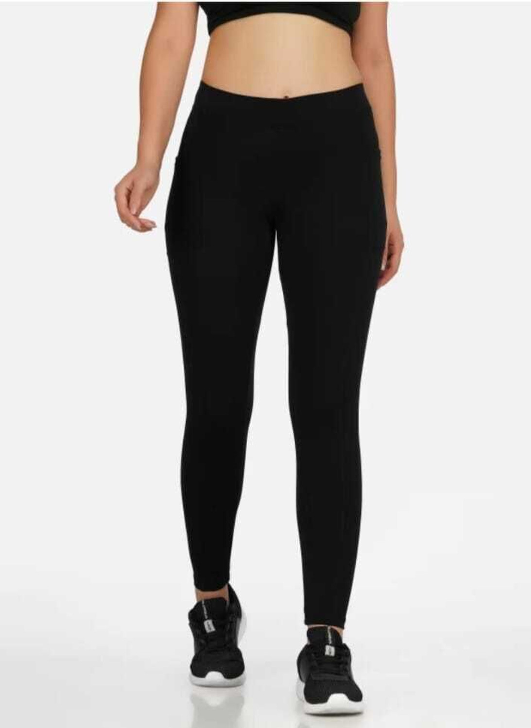 Image of Coolest Fashion Hub Solid Women Black Tights