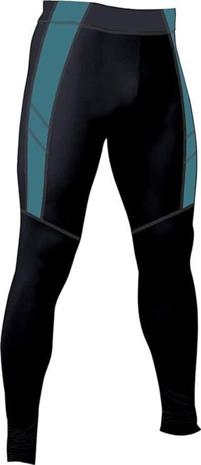 Image of NEVER QUIT Color Block Men Black Tights