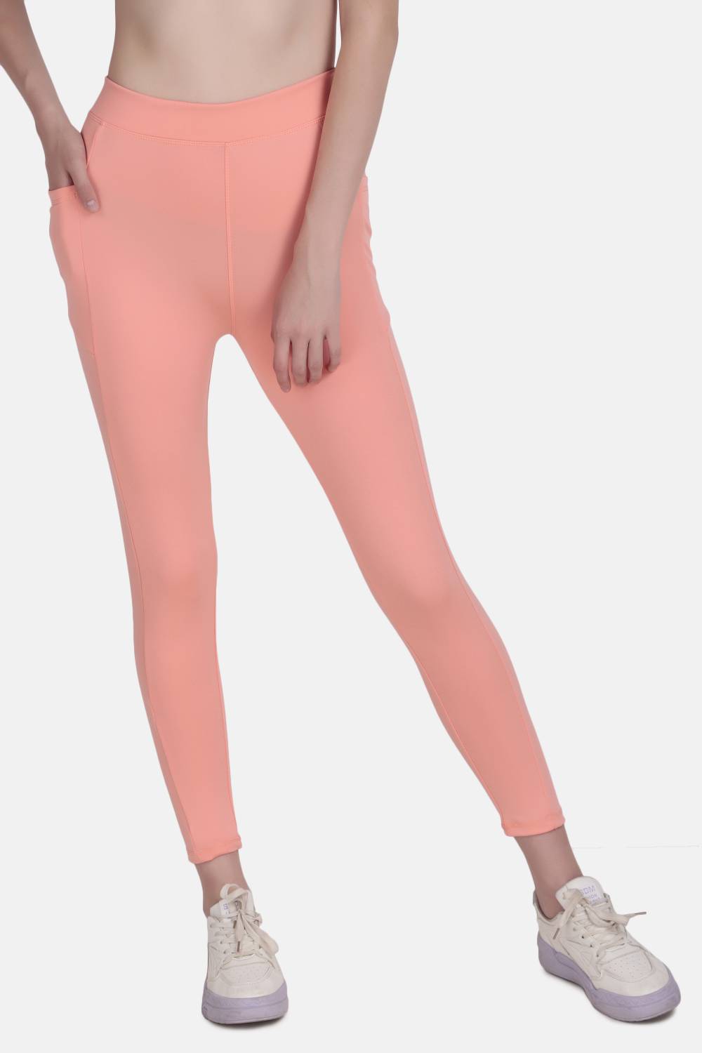 Earth joy Solid Women Pink Tights