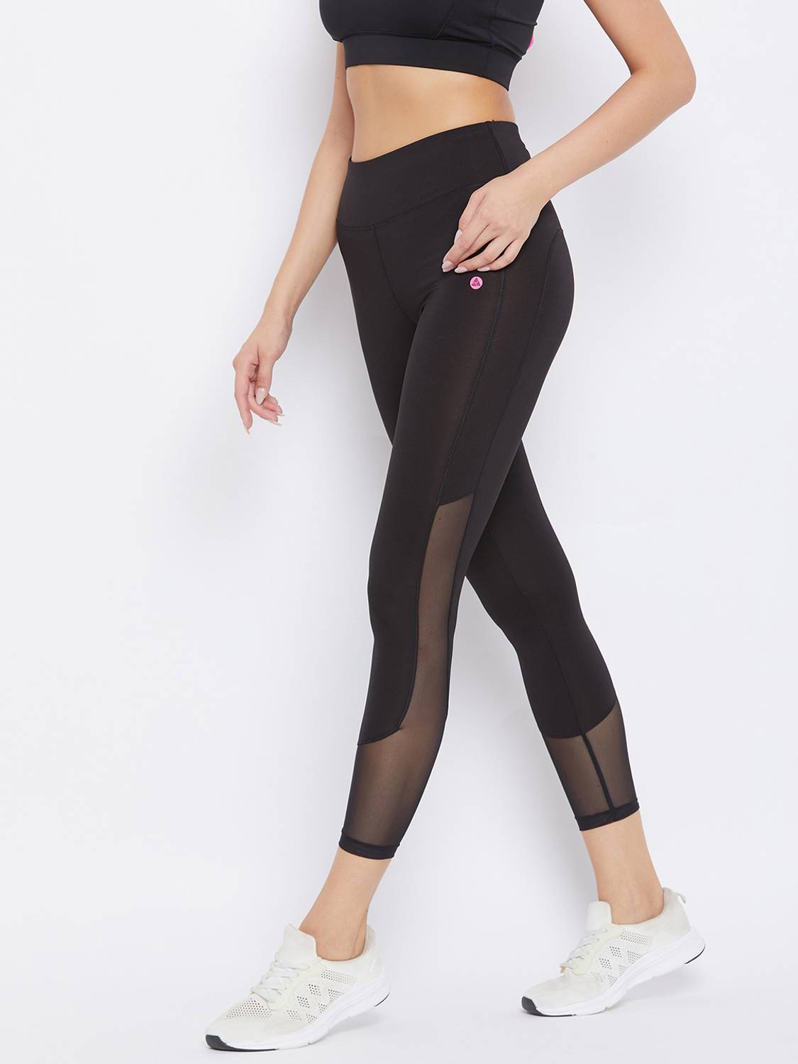 ATHLISIS Solid Women Black Tights