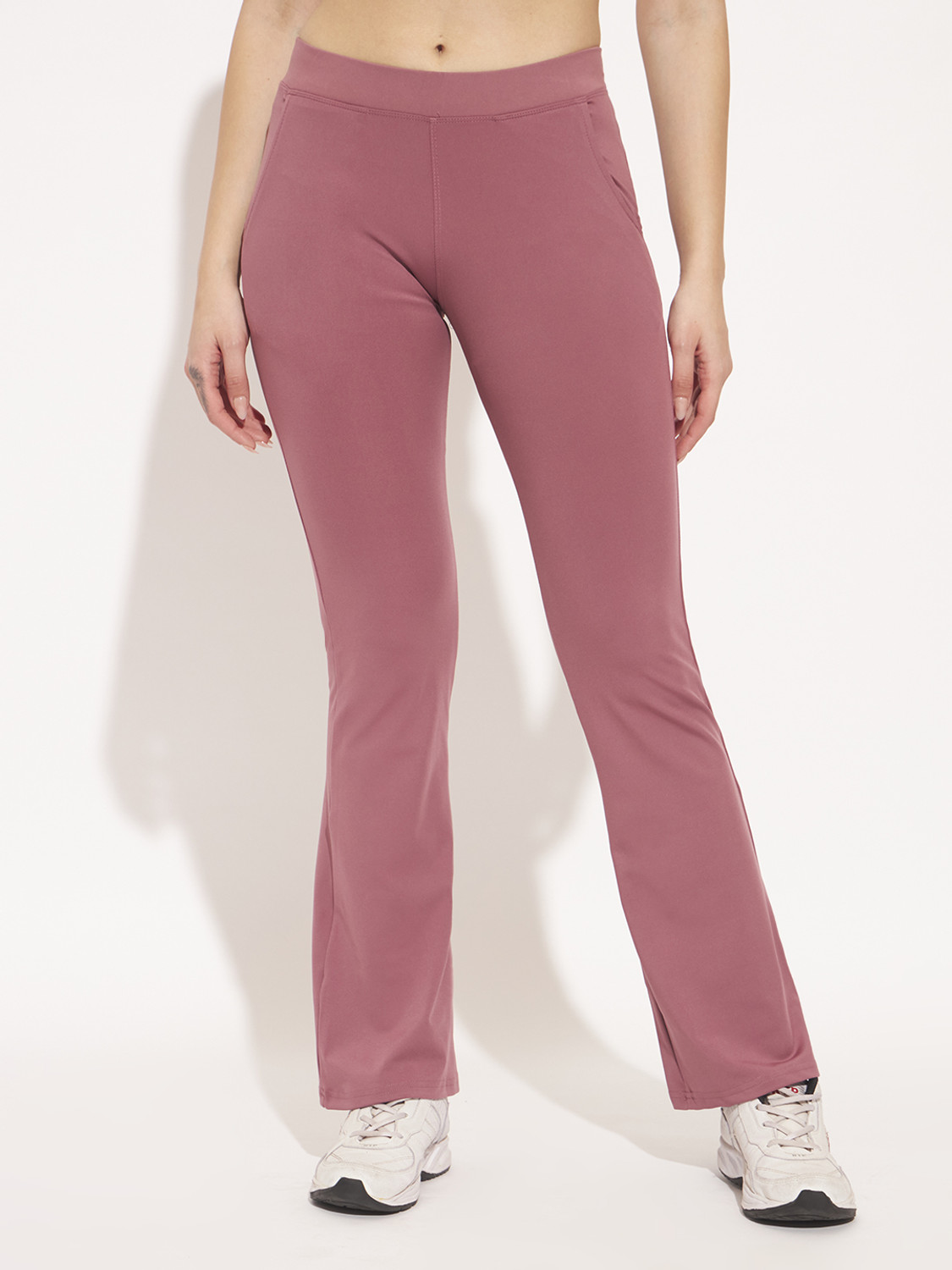 Image of Vogaann Solid Women Pink Tights