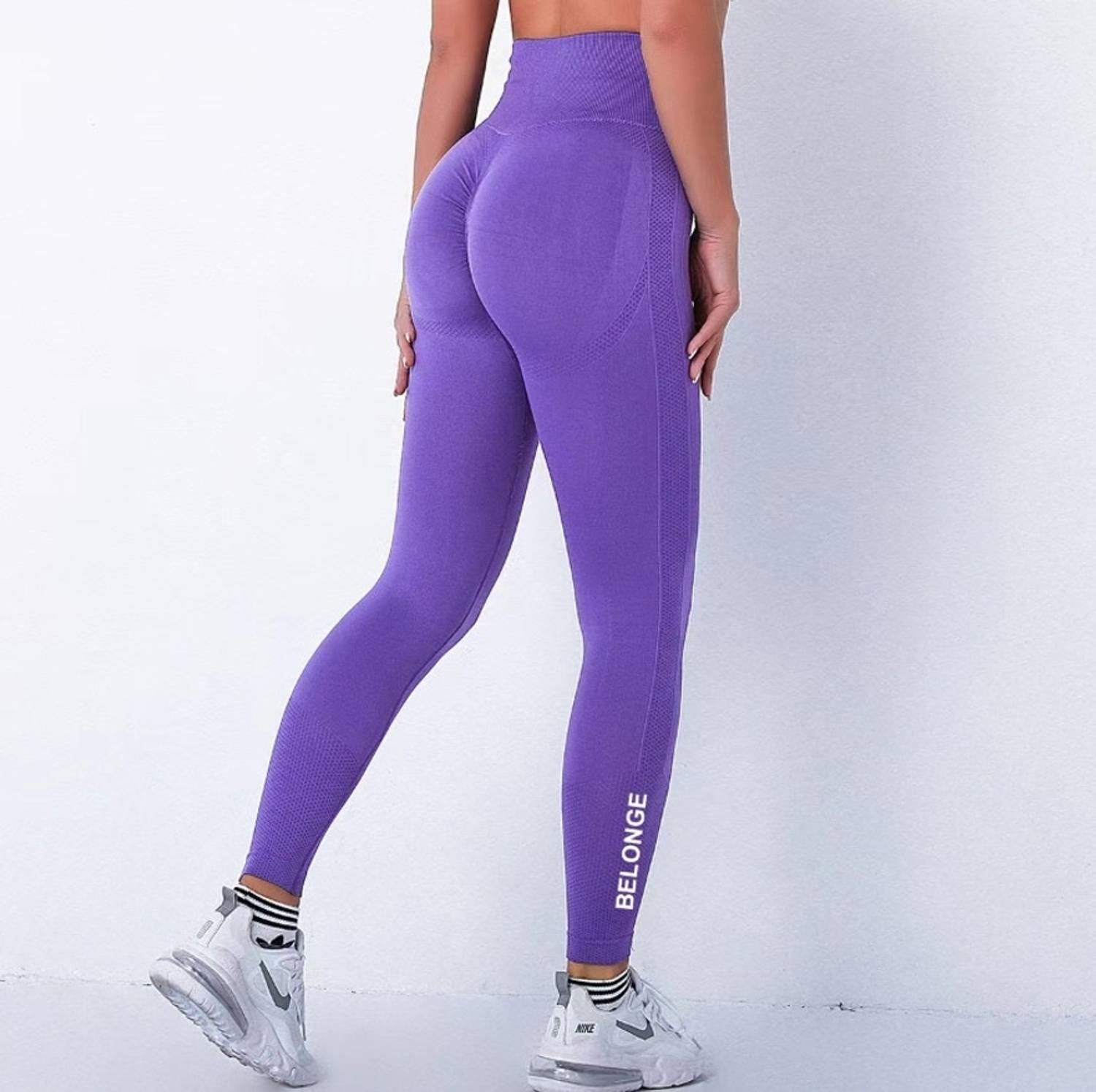 belonge Solid Women Purple Tights