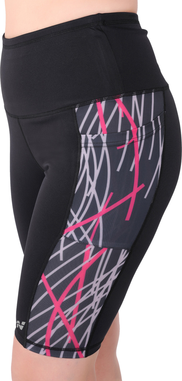 Image of NINQ Printed Women Black Tights