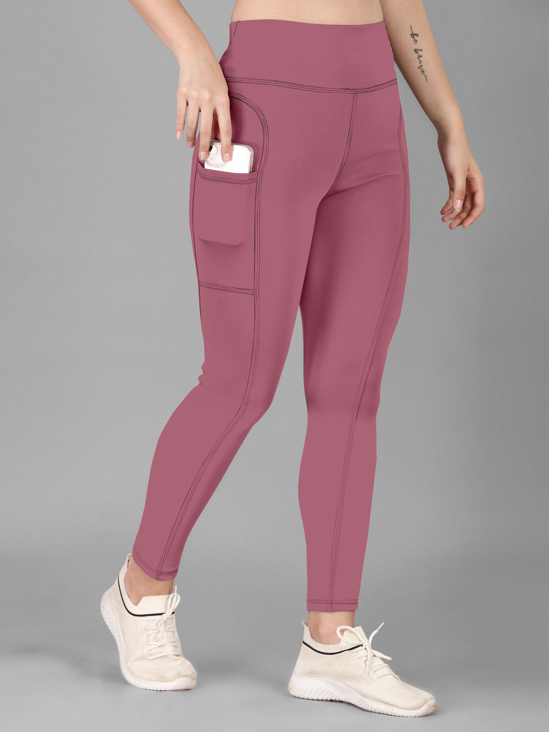 Image of POOJARAN Solid Women Pink Track Pants