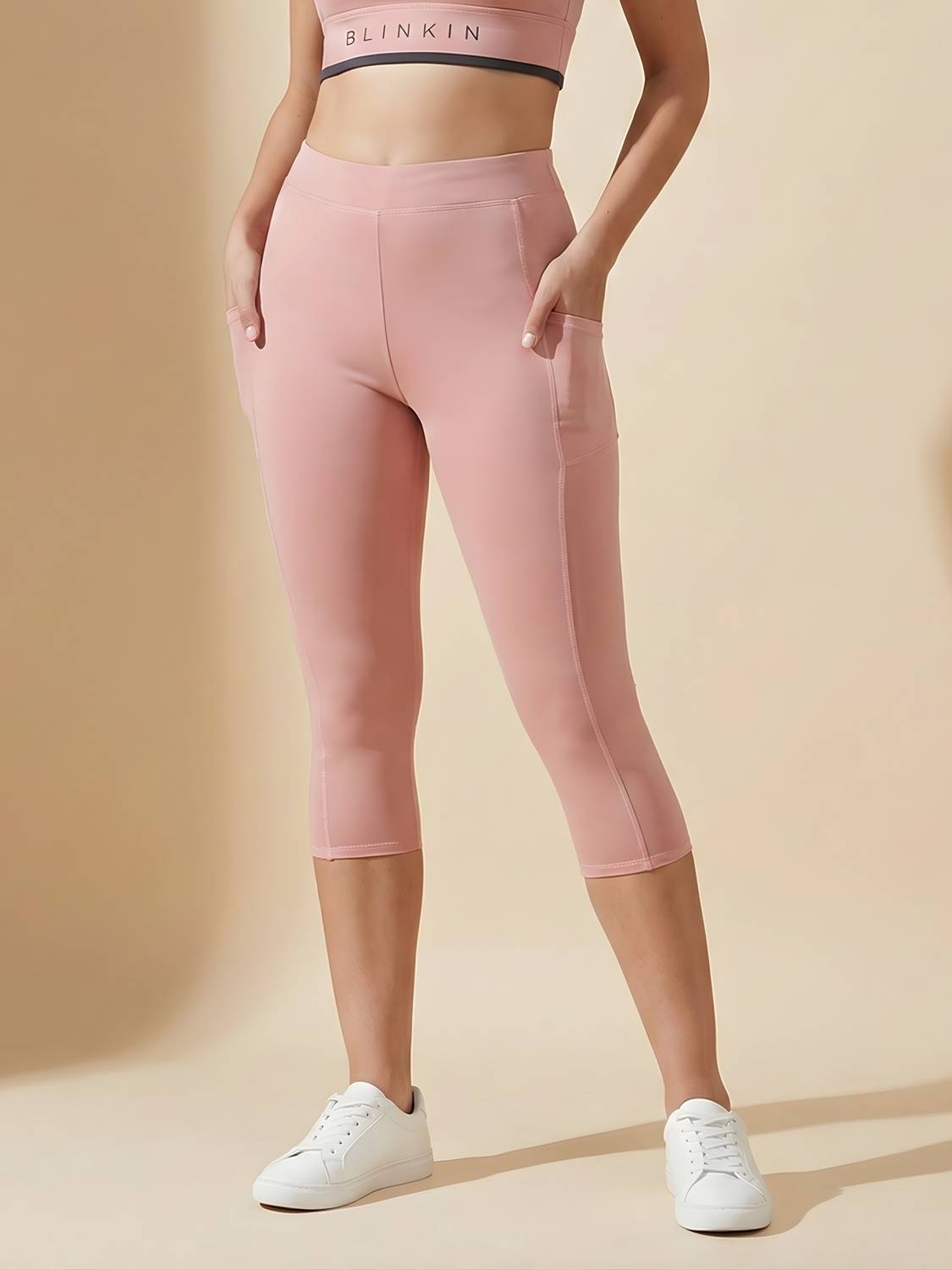 BLINKIN Solid Women Pink Tights