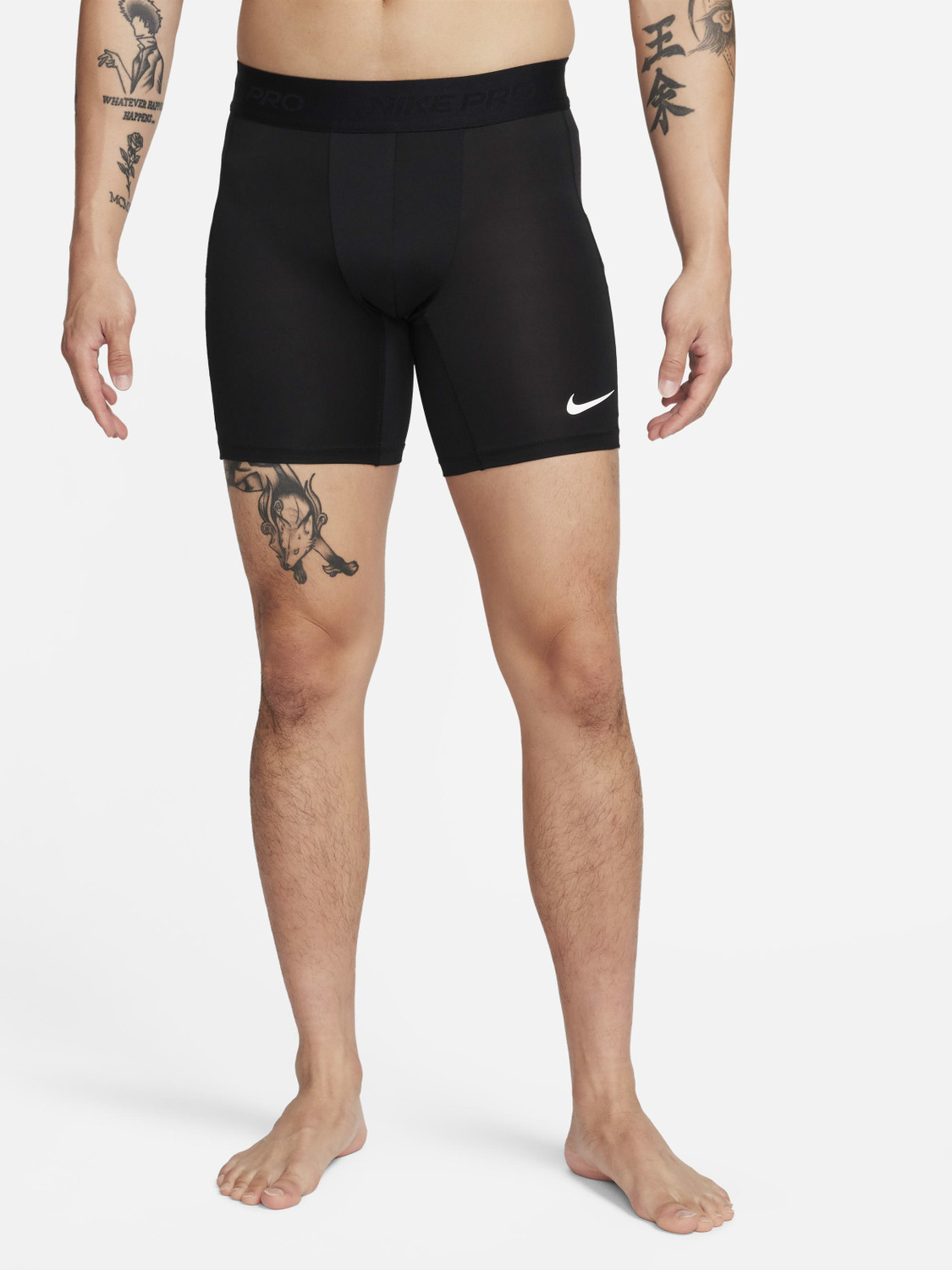 Image of NIKE Solid Men Black Tights