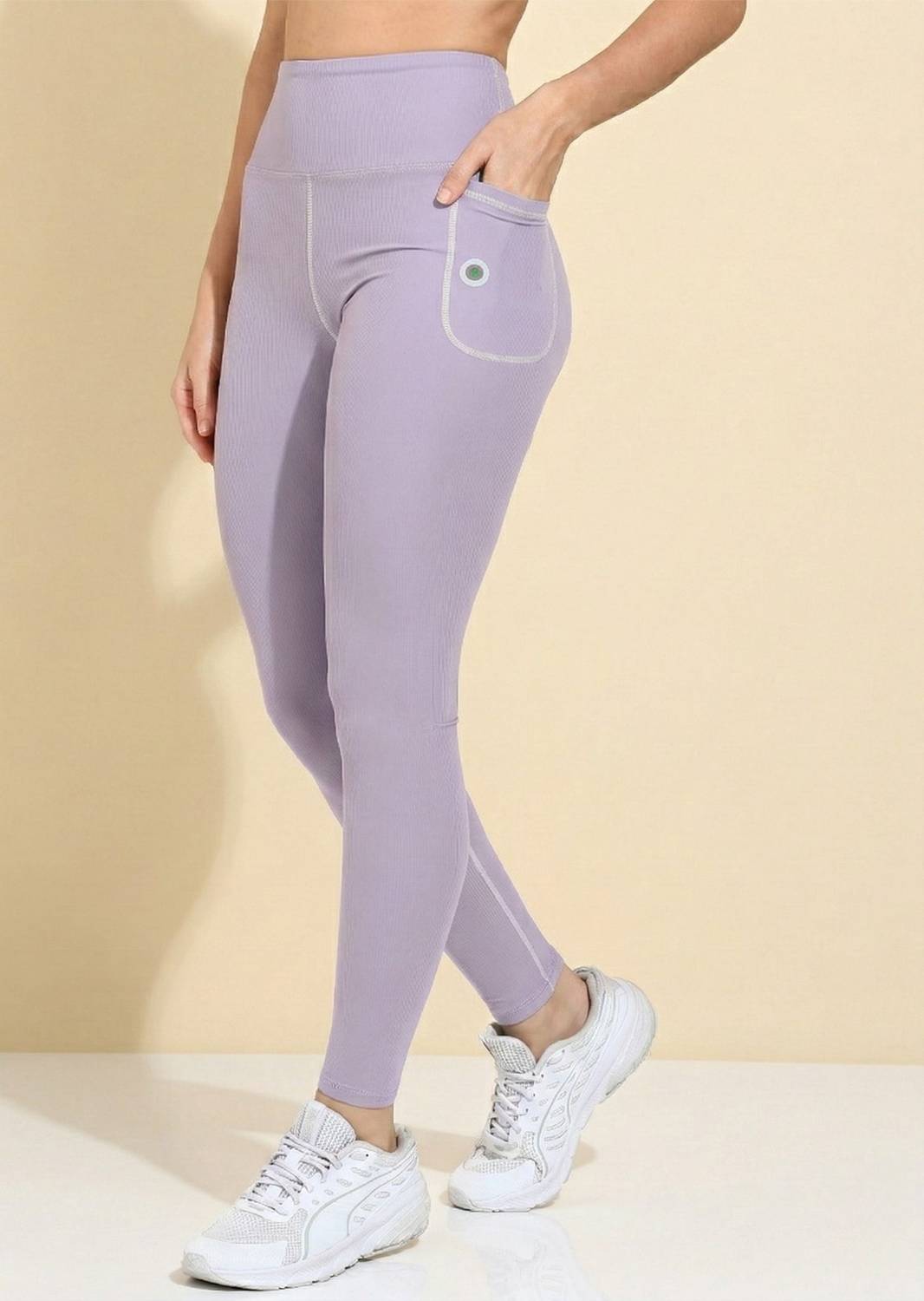 barbora Self Design Women Purple Tights