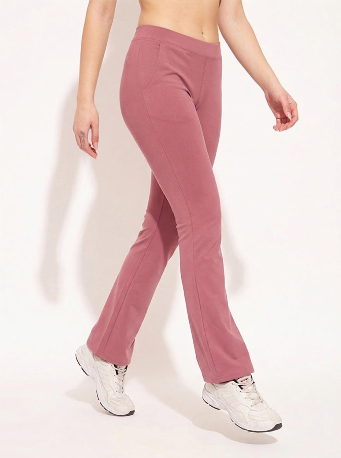Image of Vogaann Solid Women Pink Tights