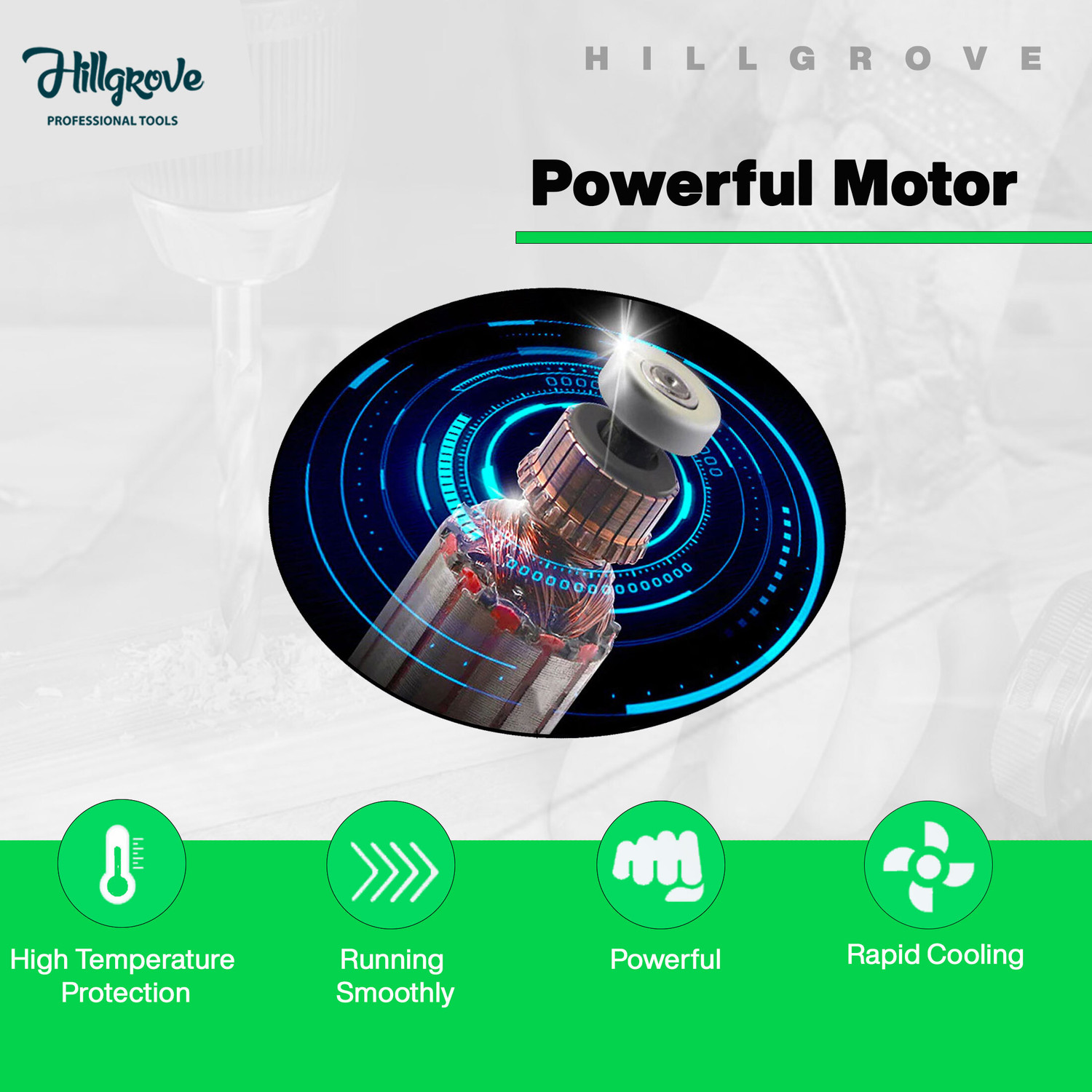 Image of Hillgrove HGCM1278M1 Cutting Machine Saw for Tile /Marble /Wood with 1Pcs Wood Cutting Wheel Marble Cutter