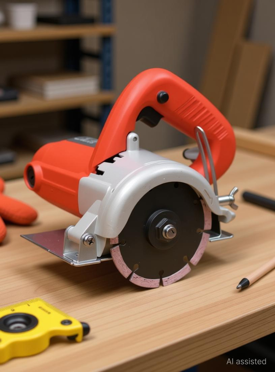 Image of RanPra 4 inch INCH TILE CUTTER MACHINE FOR WOOD, PVC BOARD, GRANITE AND TILE CUTTING Marble Cutter