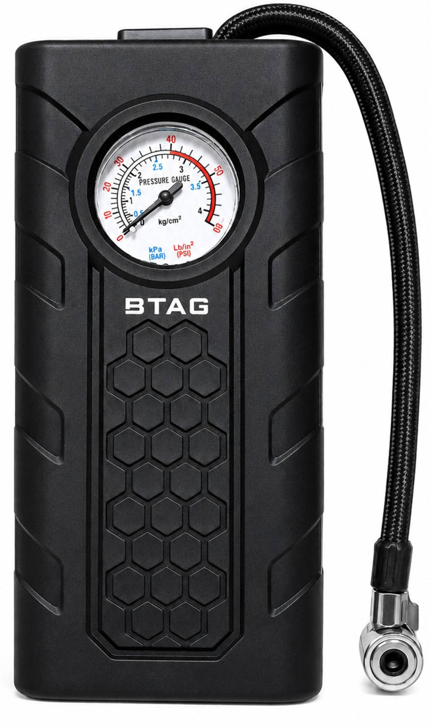 Image of Btag AU002 DIGITAL TYRE INFLATOR 60 psi Tyre Air Pump for Car & Bike