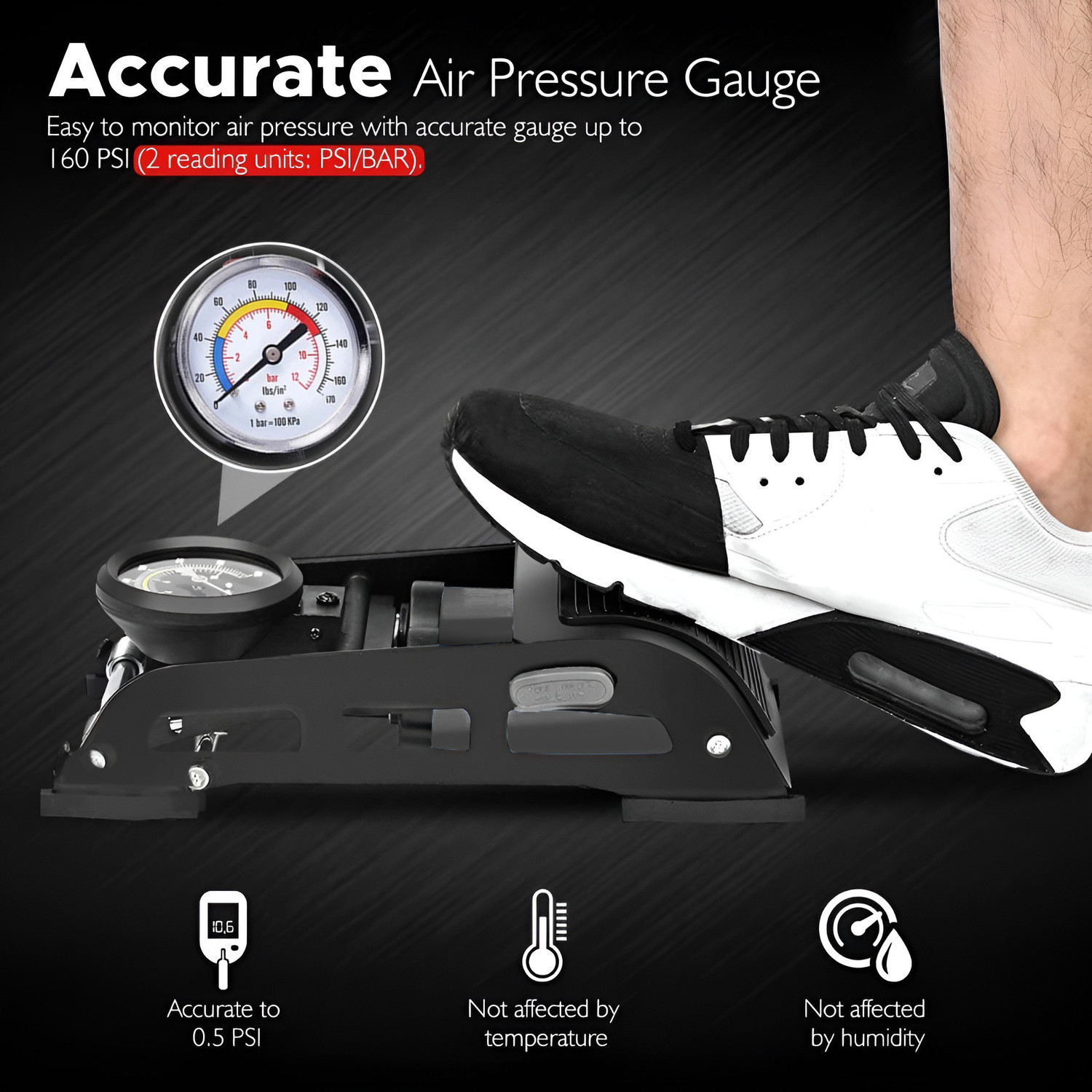 Image of TEXUM TAP-5S Bicycle, Motorcycle, Car, Basketball Pump, Football Pump Pump
