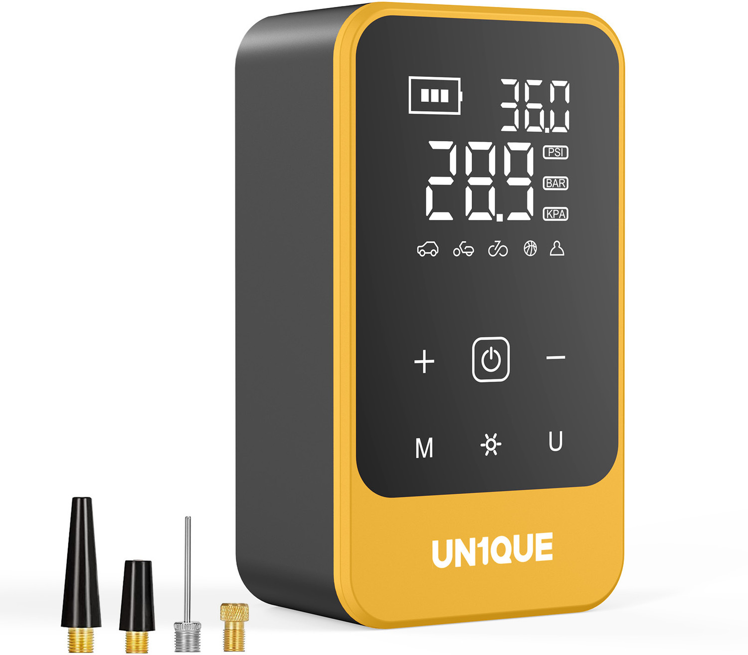 Image of UN1QUE PT610 Tyre Inflator 150 psi Tyre Air Pump for Car & Bike