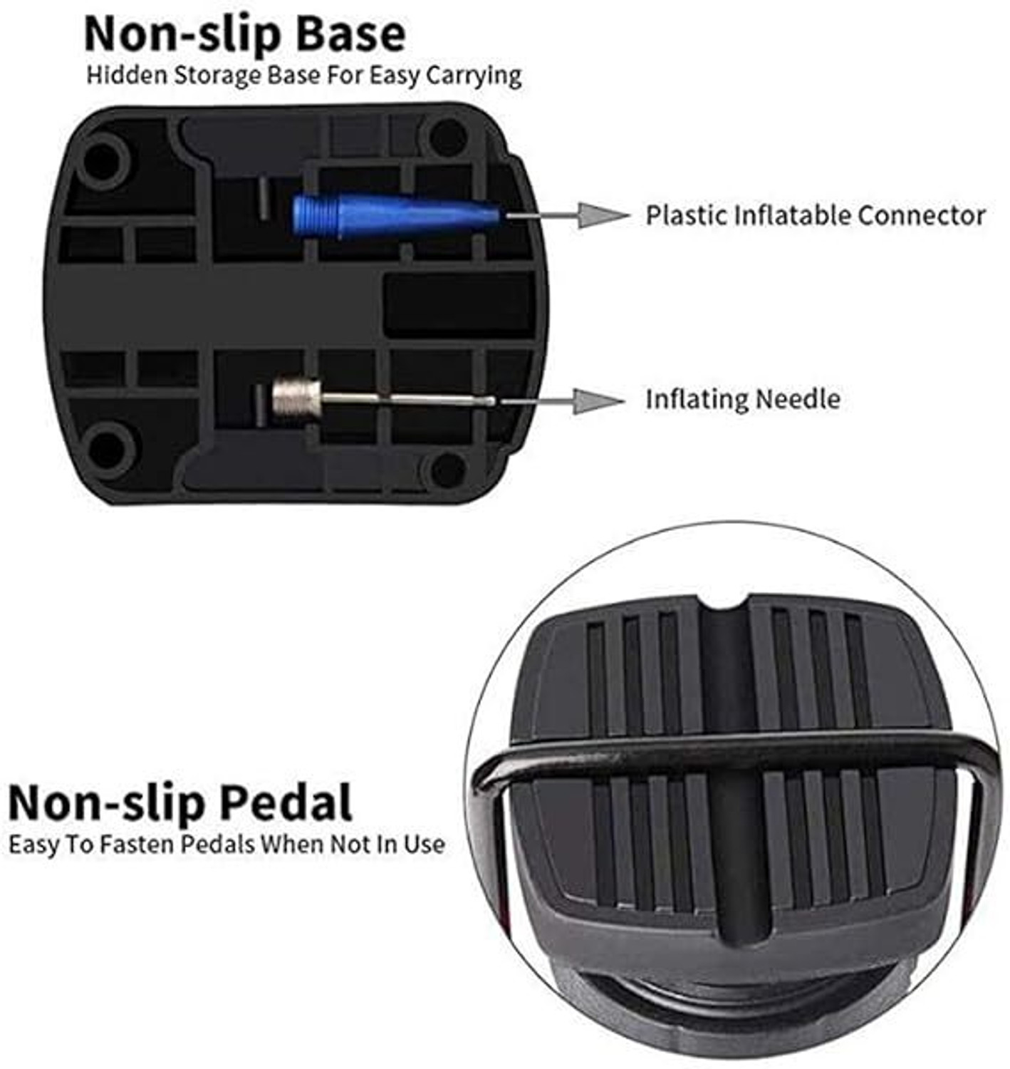 Image of WORLDSCREATION MINI FOOT PUMP 1 psi Tyre Air Pump for Car & Bike (NA)